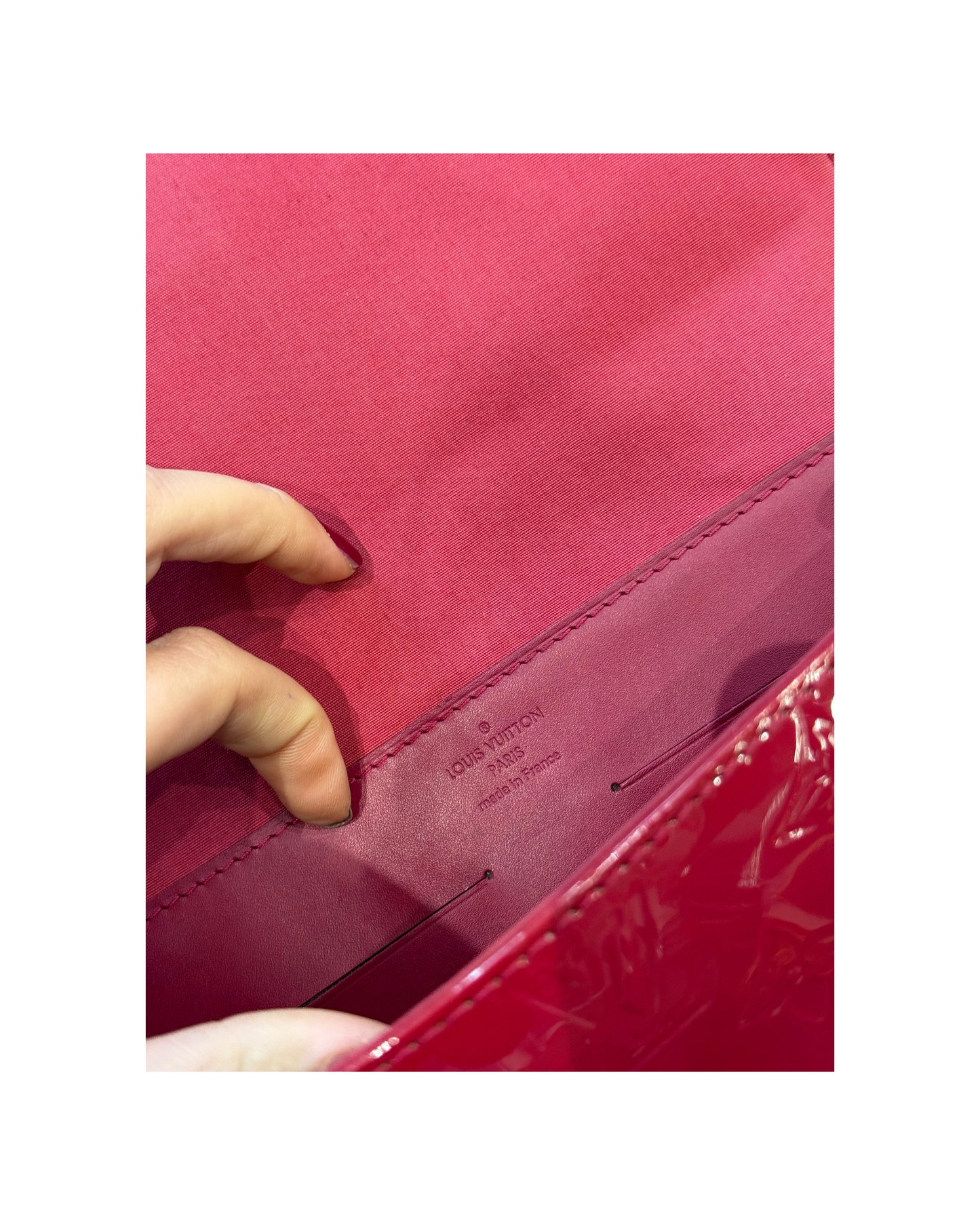 POCHETTE VERNIS ROSSA LOUIS VUITTON
