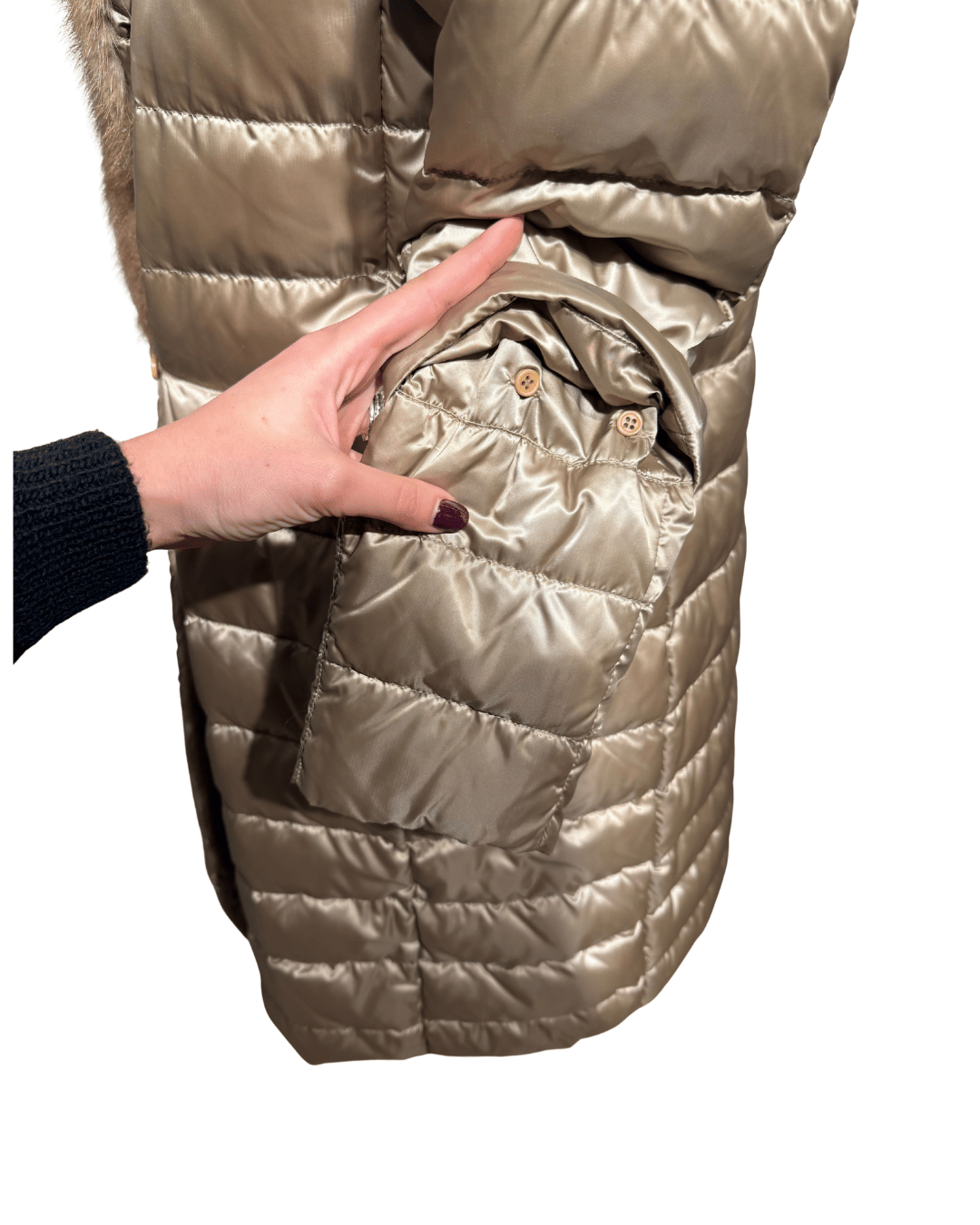 PIUMINO DOUBLE FACE MAXMARA CON VISONE