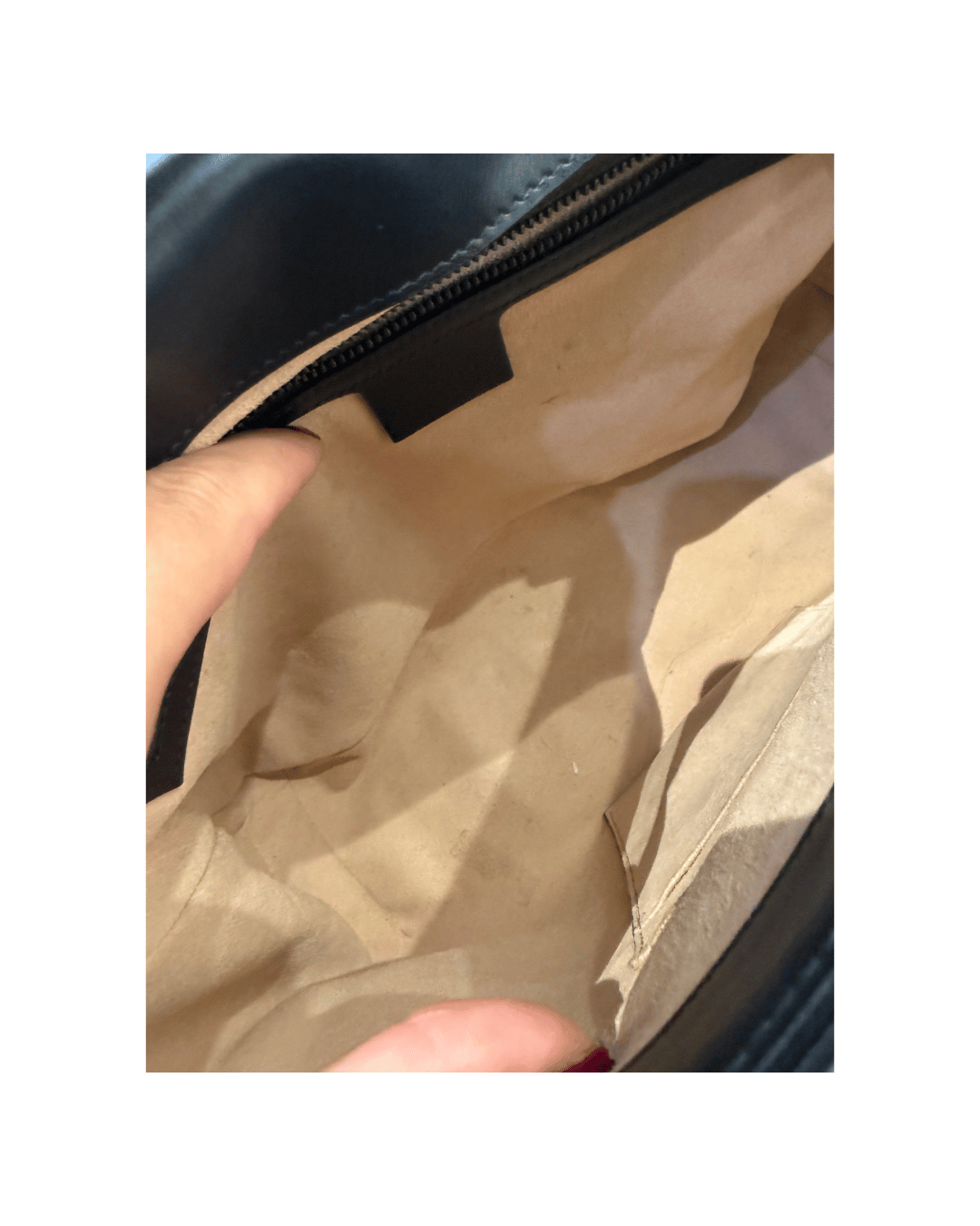 GUCCI MARMONT HANDLE BAG NERA