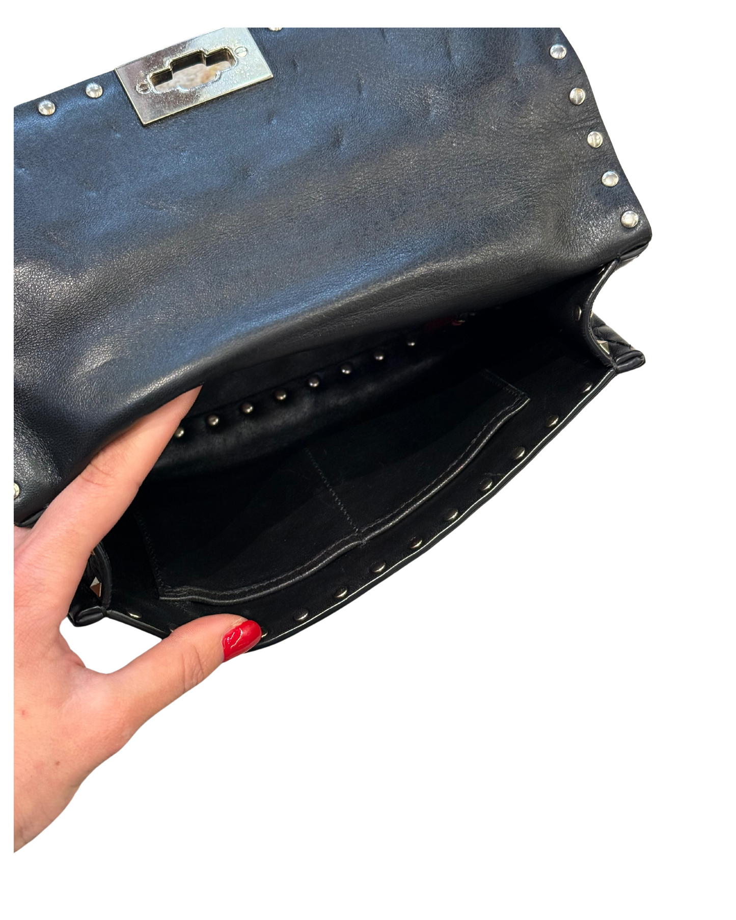 VALENTINO SPIKE MEDIA NERA