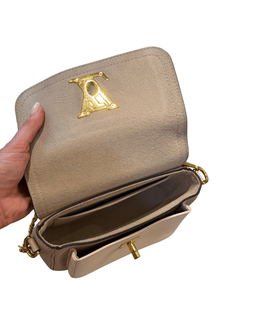 LOCKME EVER MINI LOUIS VUITTON TRICOLORE PELLE