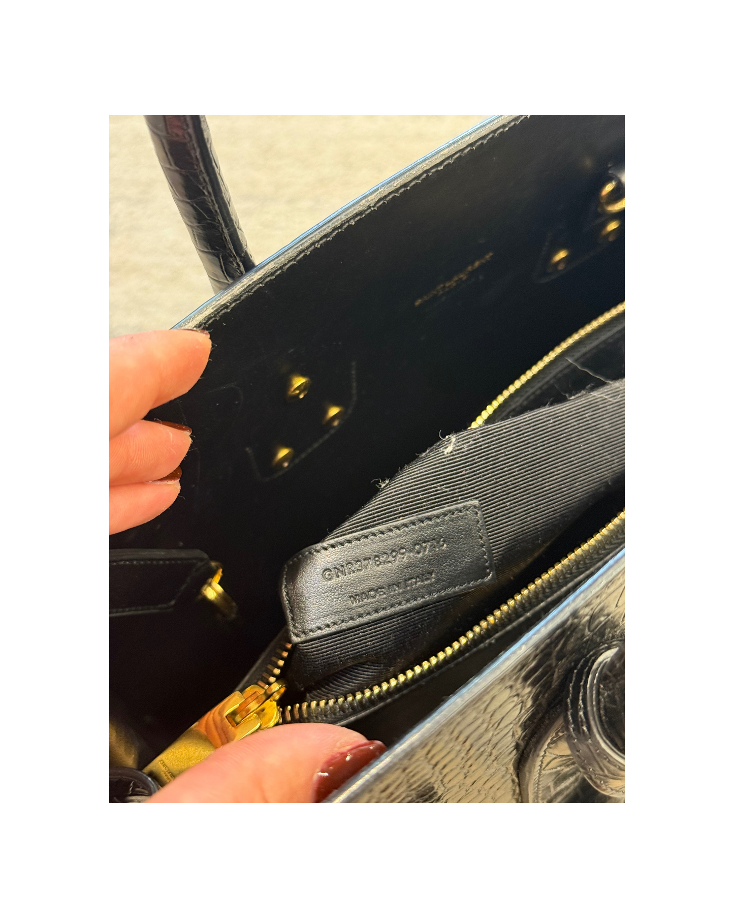 SAC DE JOUR MEDIA STAMPA COCCO NERA
