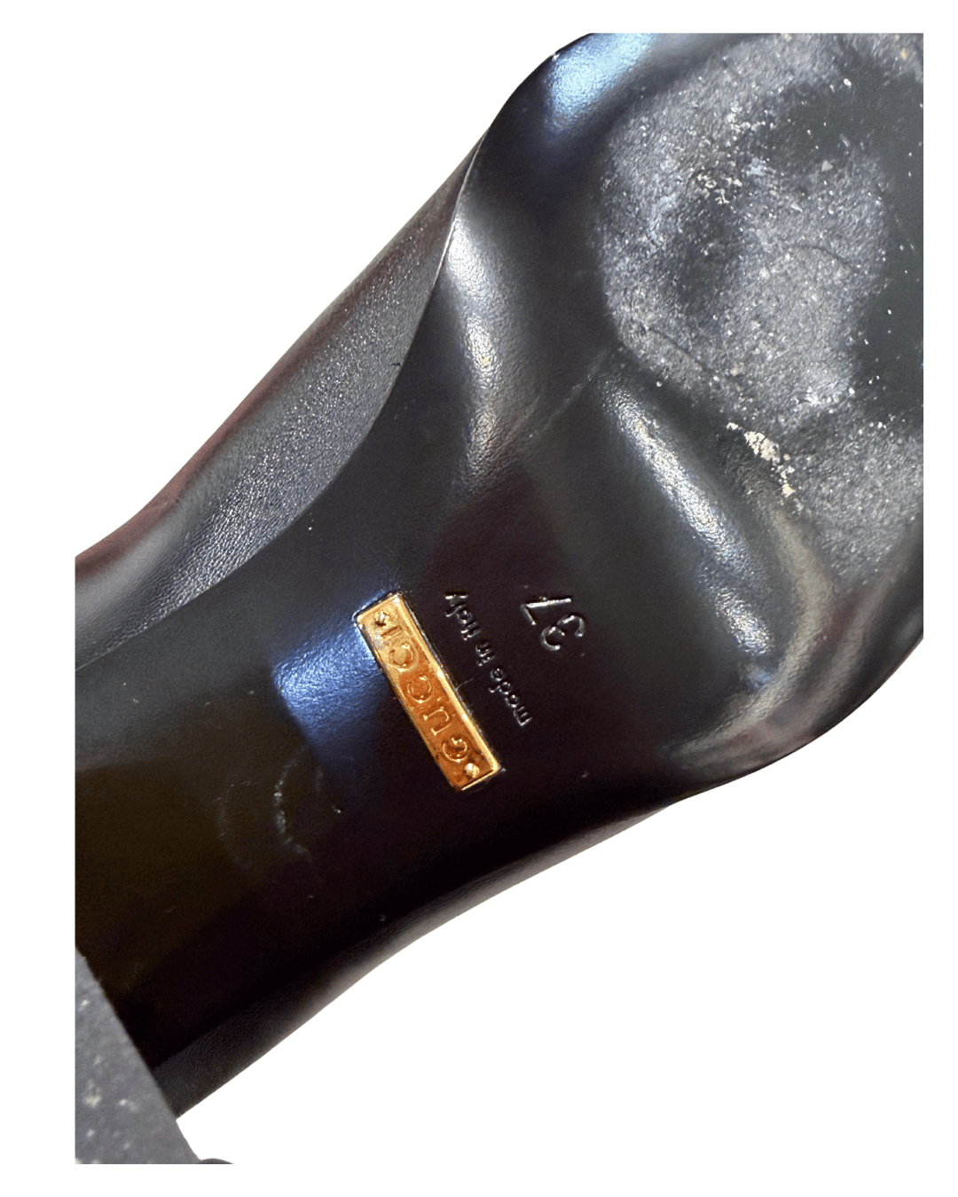 DECOLLETE GUCCI HORSEBIT NERE PUNTA QUADRATA Nr 37