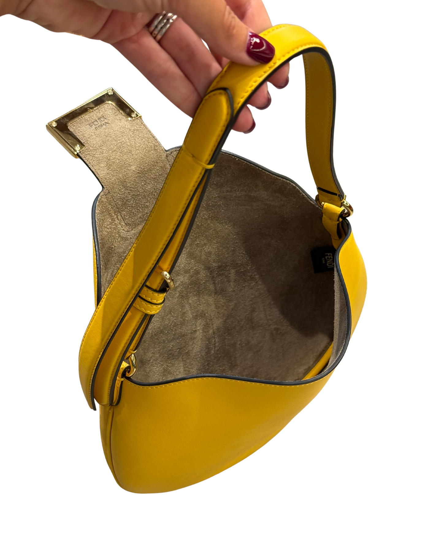MEZZALUNA FENDI COLOR OCRA