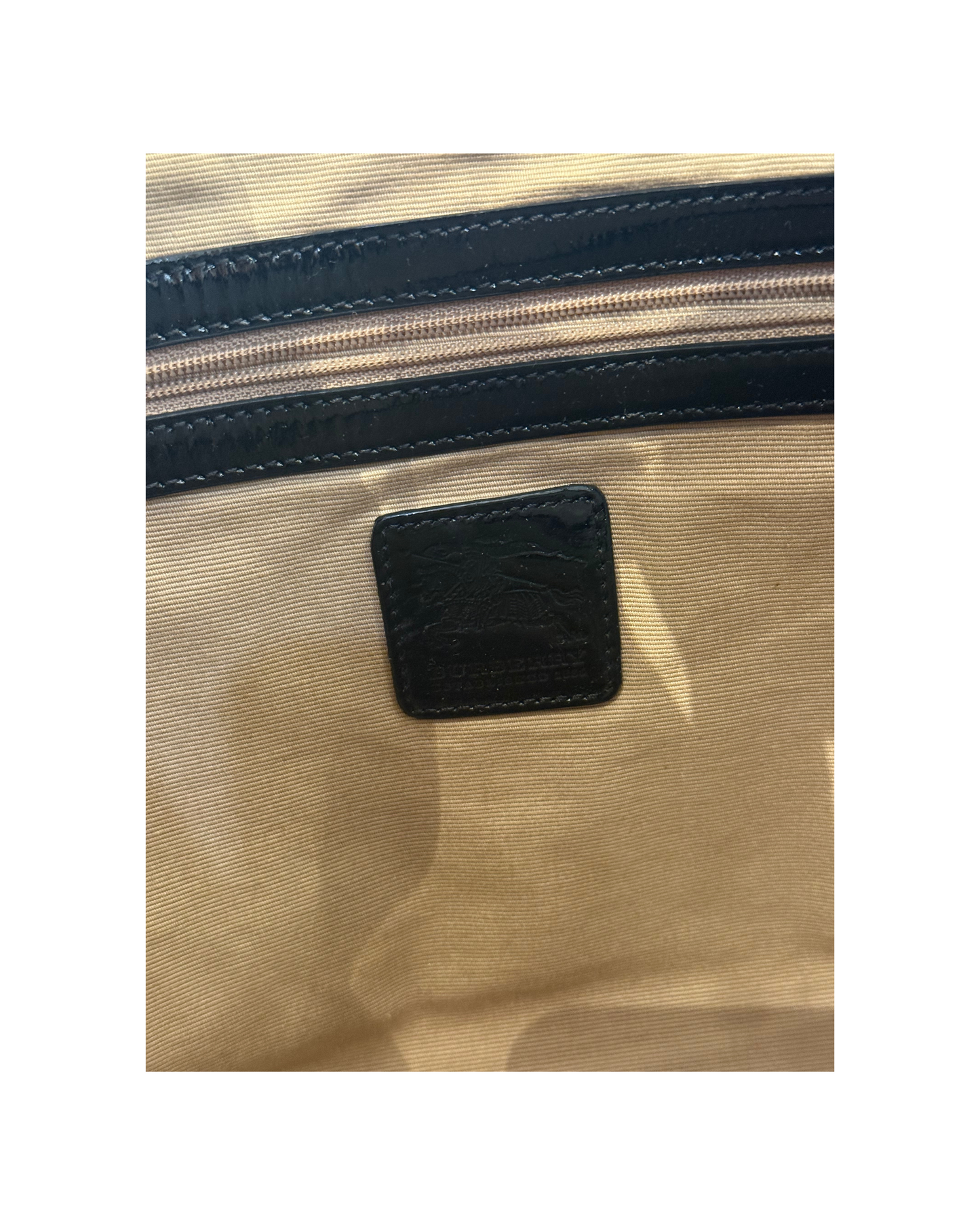MEZZALUNA BURBERRY RIFINITURE NERE