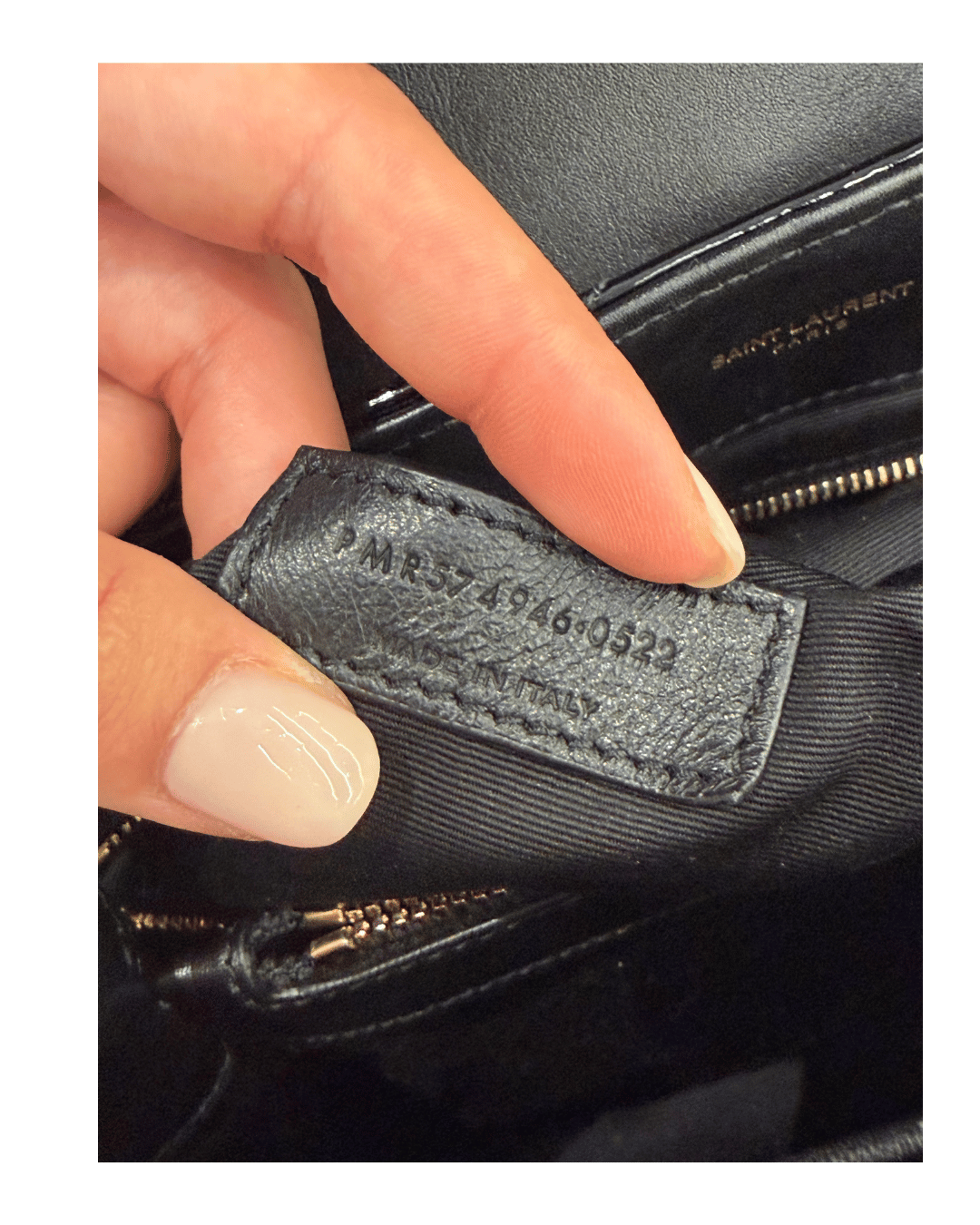 LOULOU MEDIA YSL PELLE VERNICIATA NERA