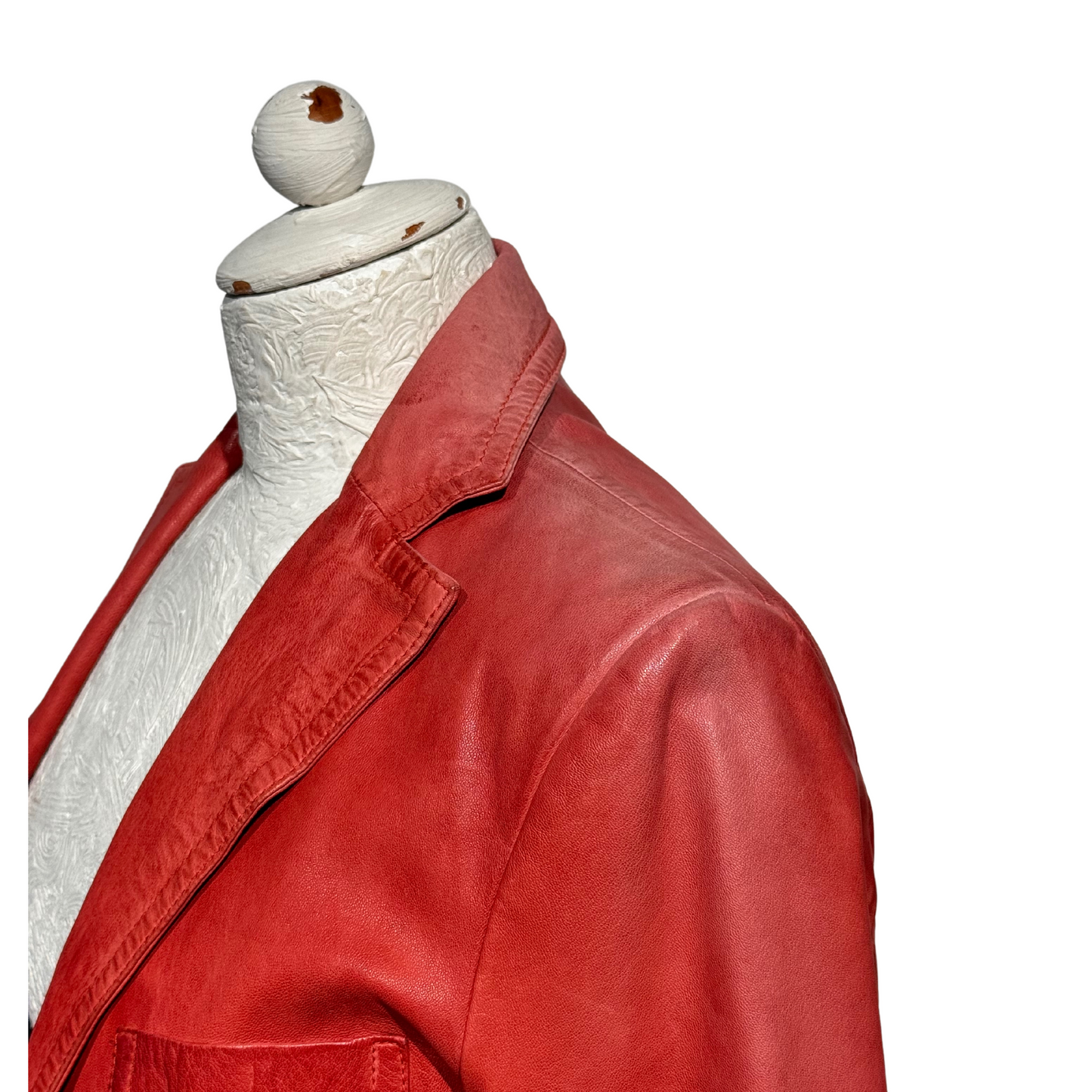 GIACCA PELLE COLOR MATTONE