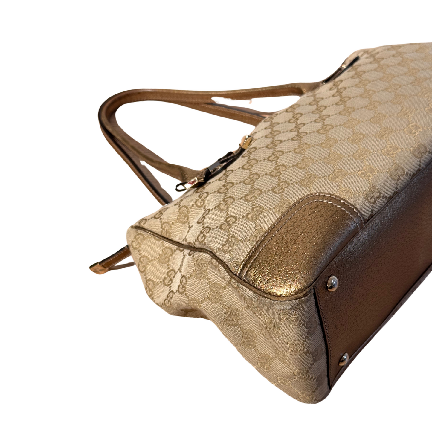 BORSA GUCCI MONOGRAM A SPALLA RIFINITURE ORO