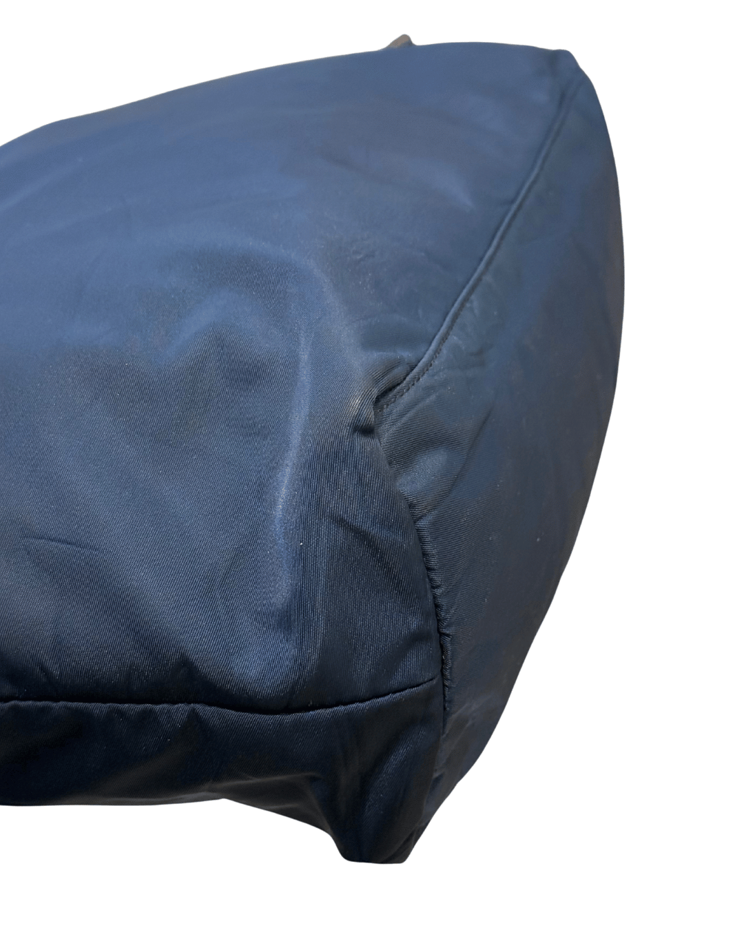 SHOPPER TESSUTO BLU PRADA PELLE SAFFIANO
