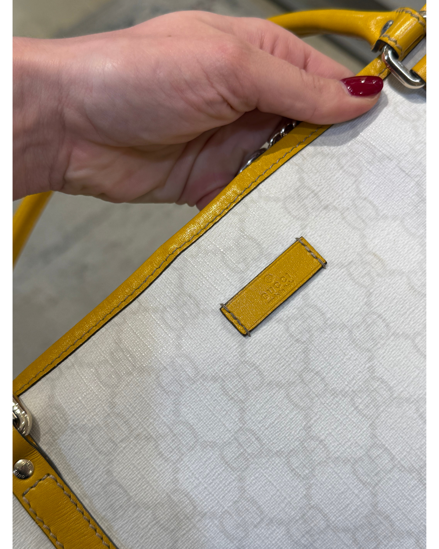 SHOPPER GUCCI BIANCA RIFINITURE OCRA