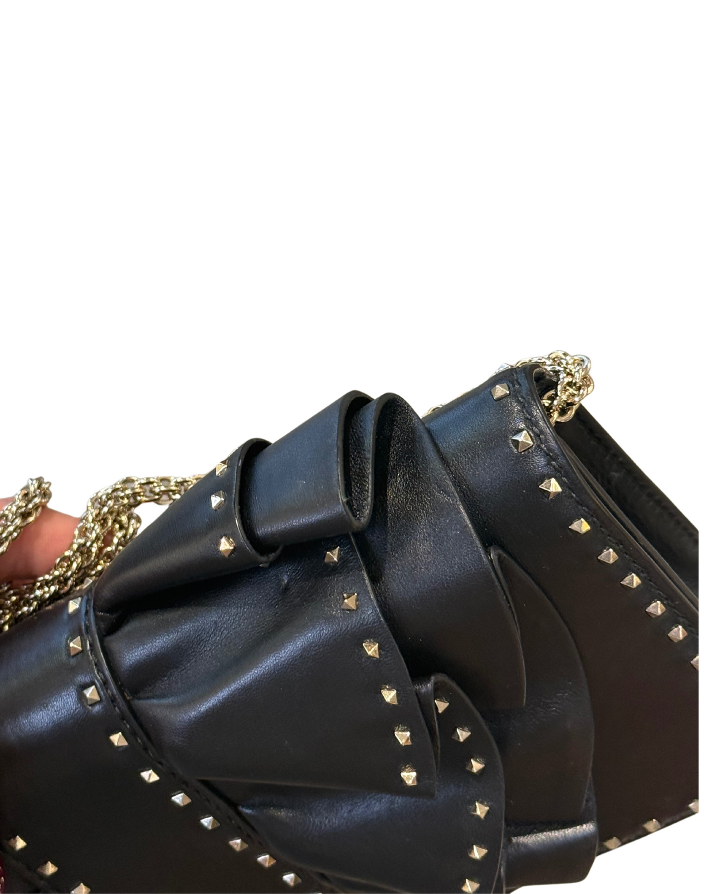 VALENTINO BLACK VERY V RUFFLE NERA