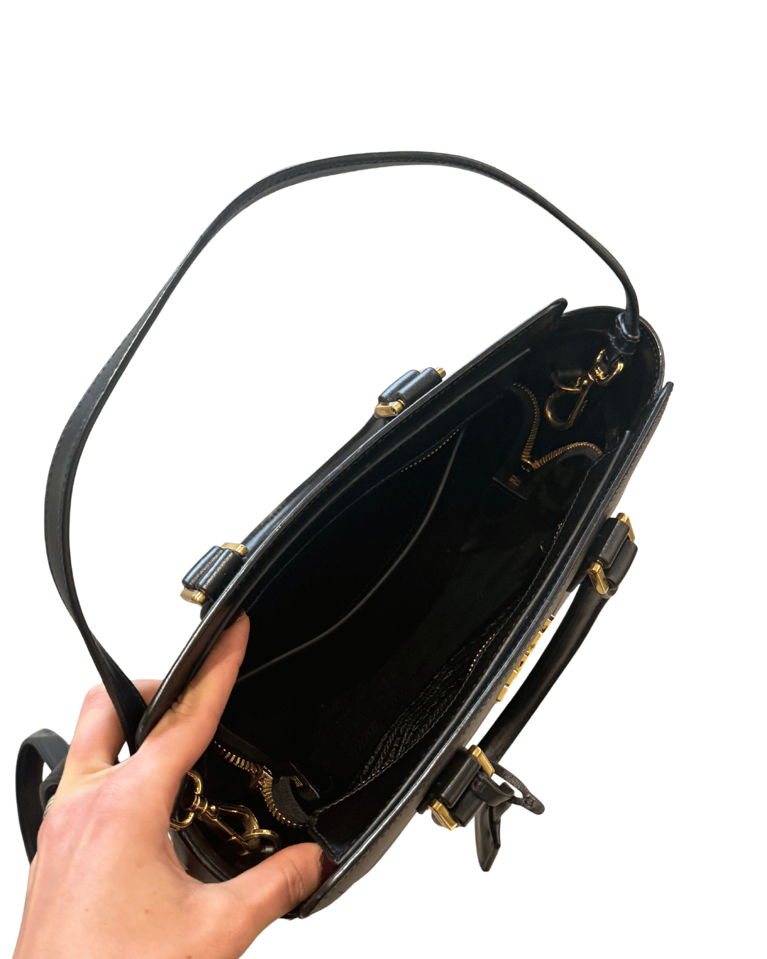 BORSA PRADA NERA IN PELLE