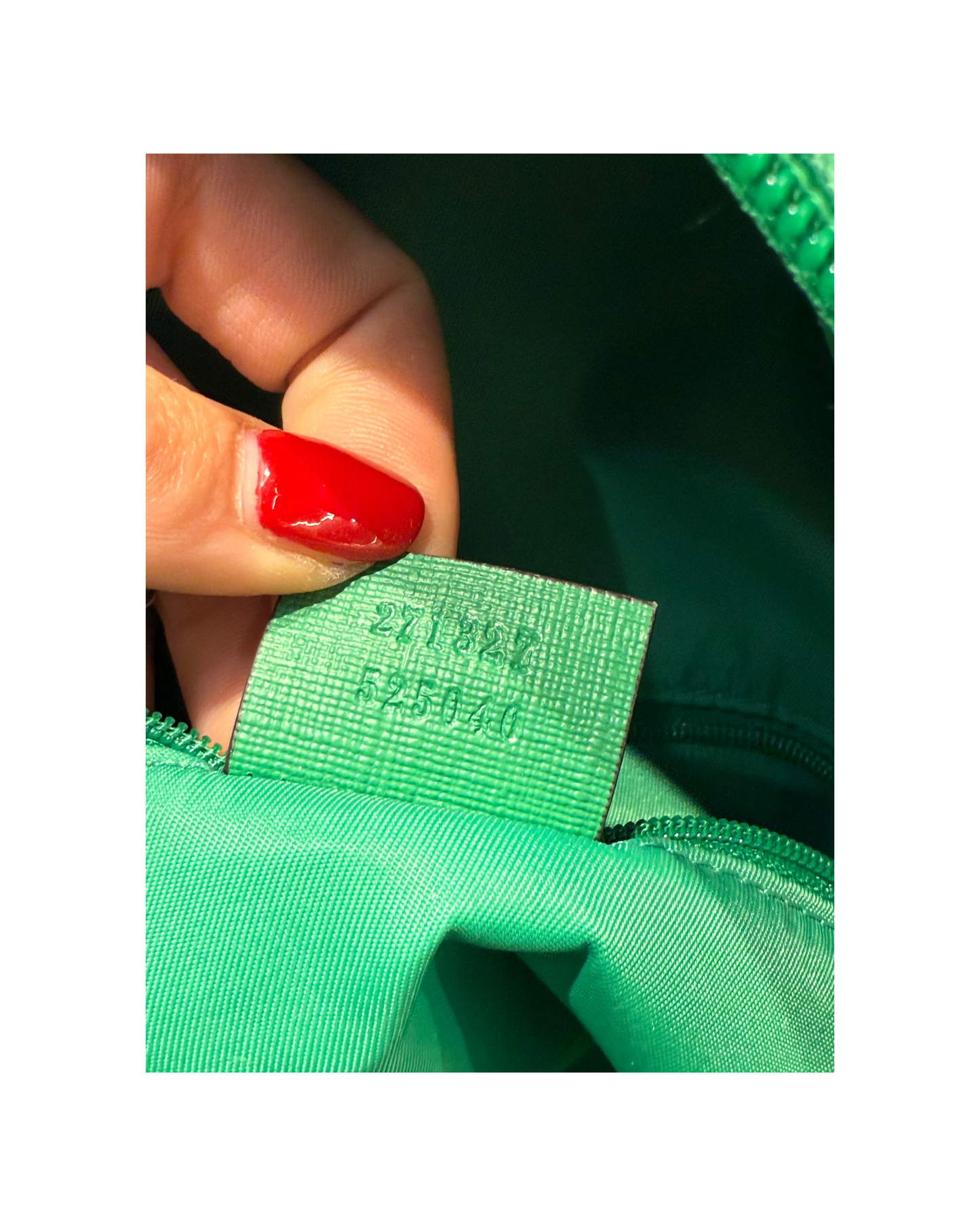 ZAINO GUCCI IN TELA VERDE