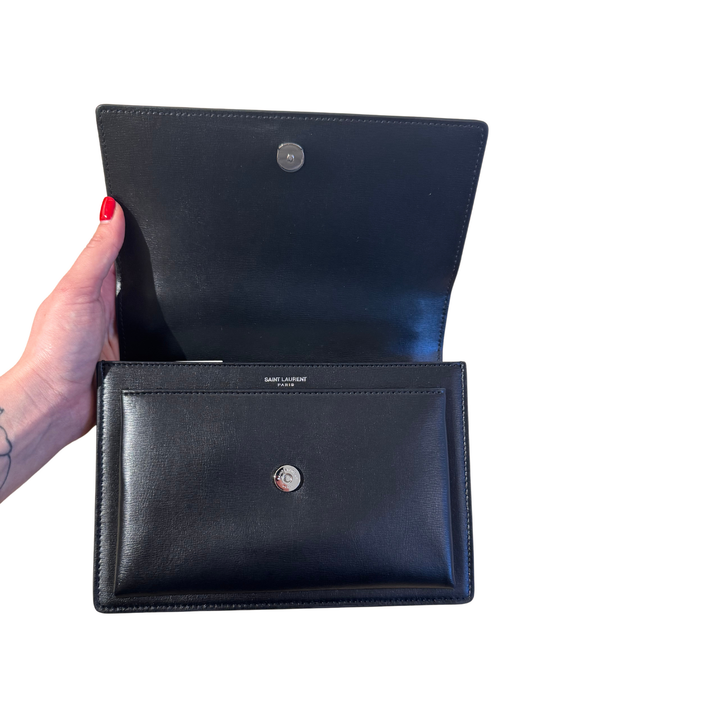 SUNSET YSL NERA HARDWARE ARGENTO