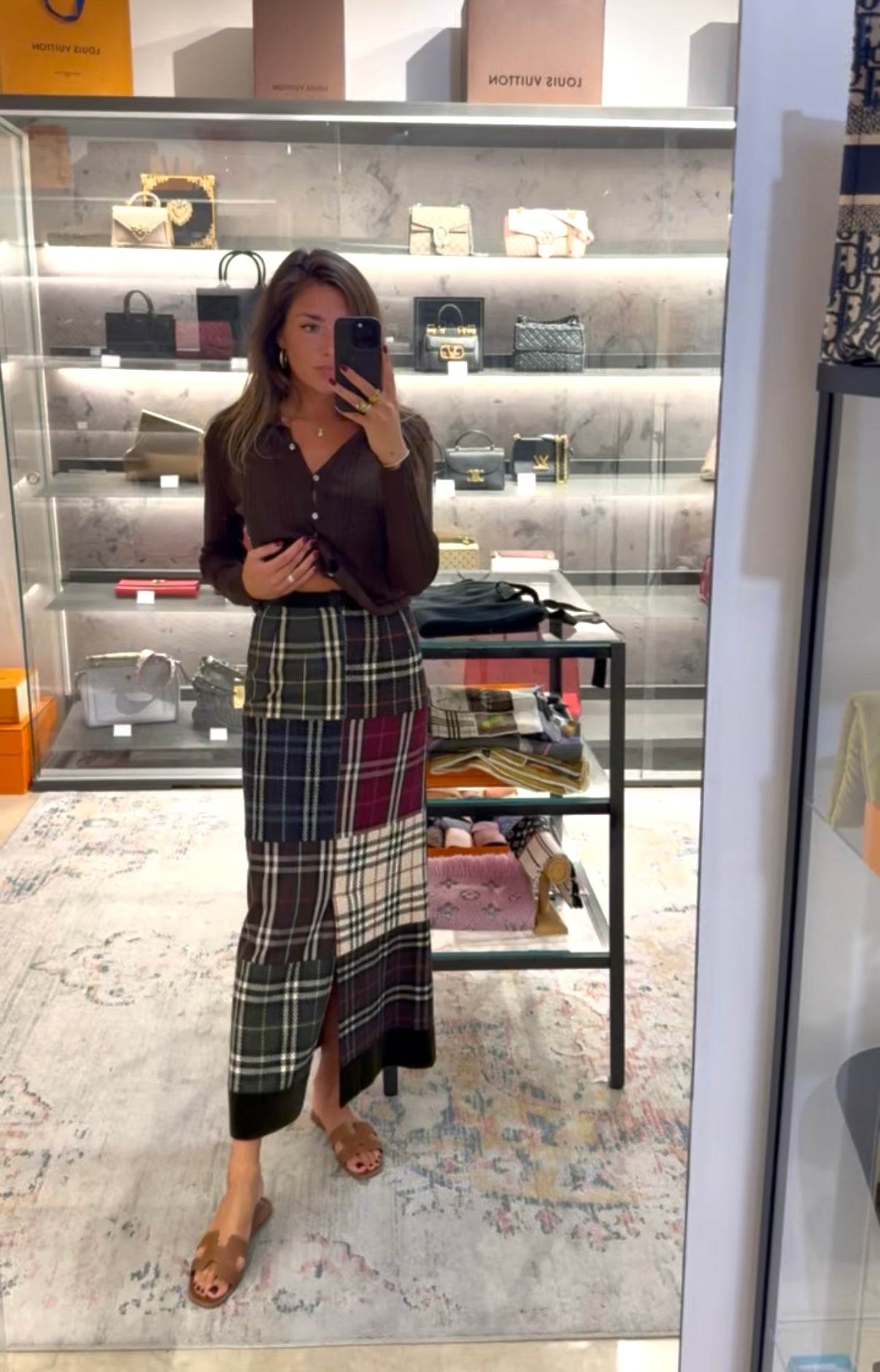 GONNA LUNGA PATCHWORK BURBERRY