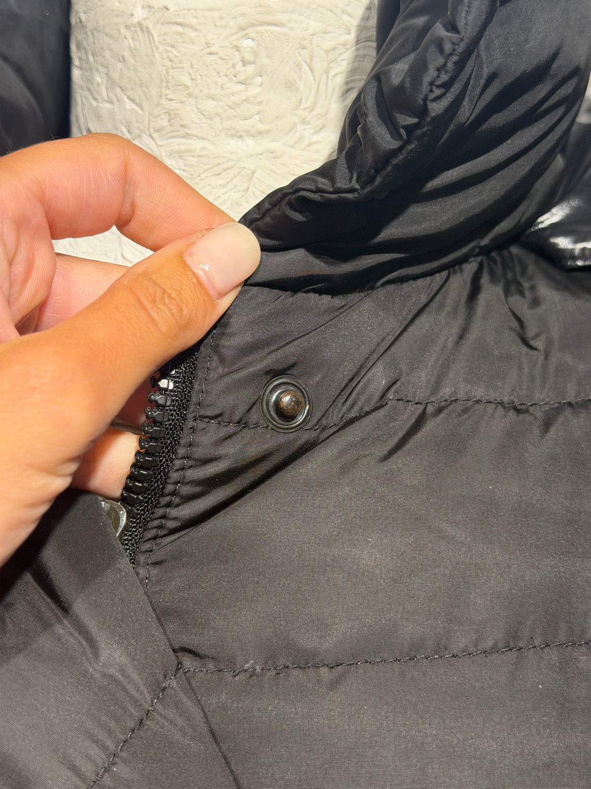 MONCLER PIUMINO LUNGO DONNA NERO CON CAPPUCCIO Tg 0