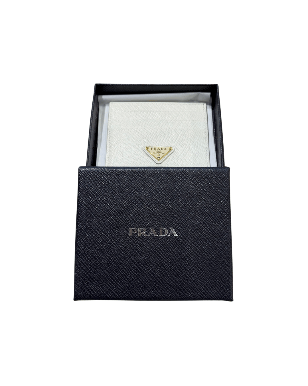 PORTACARTE PRADA PELLE SAFFIANO AVORIO