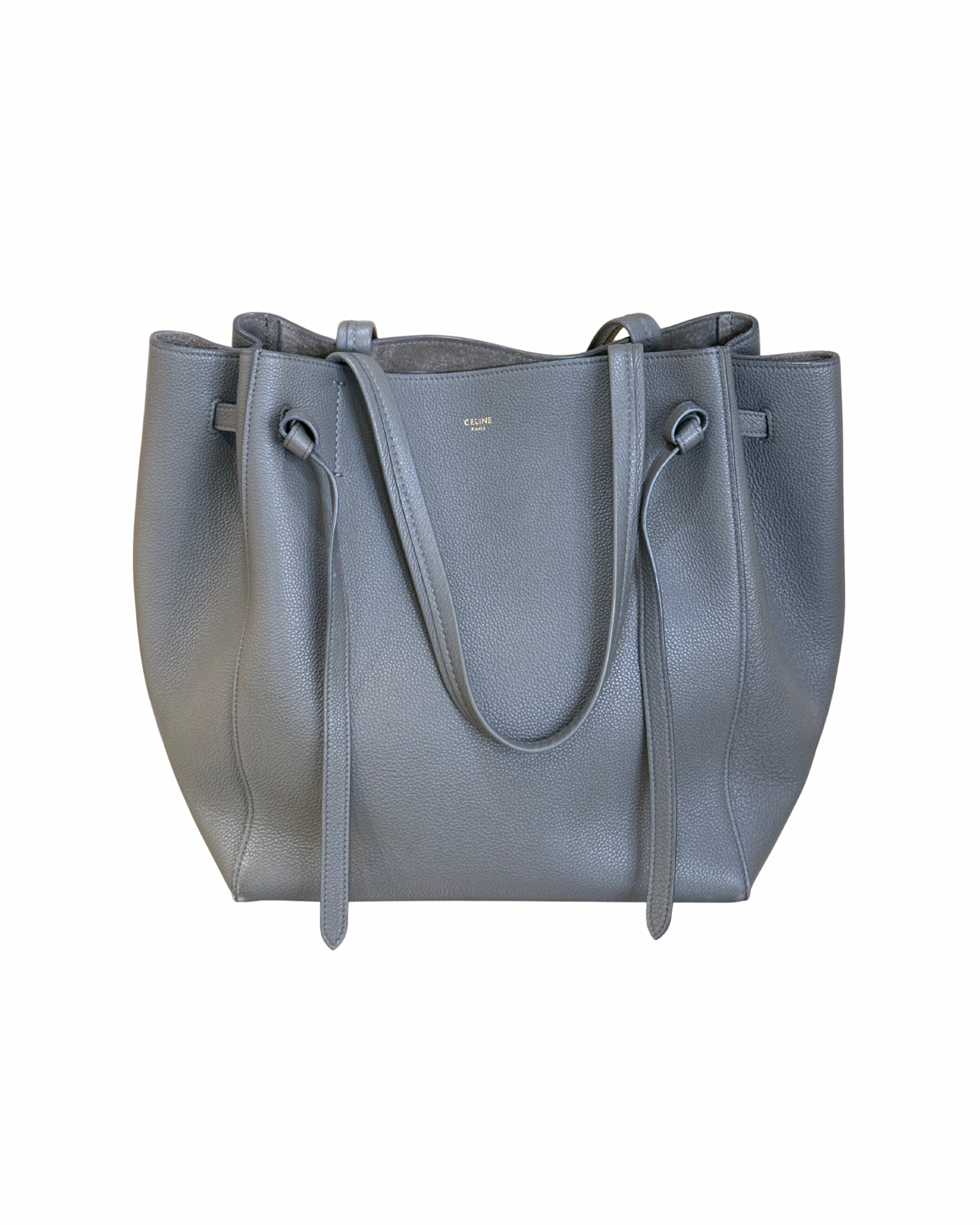 CELINE CABAS PHANTOM IN PELLE GRIGIA