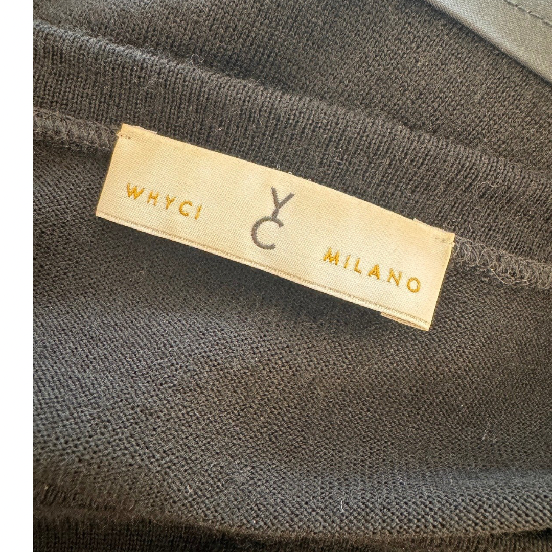 MAGLIONCINO FRANGE WHYCI NERO