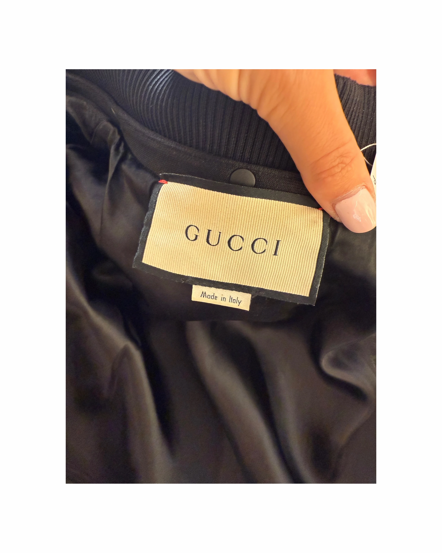 FELPA GUCCI UOMO NERA FASCIA WEB ROSSA E VERDE