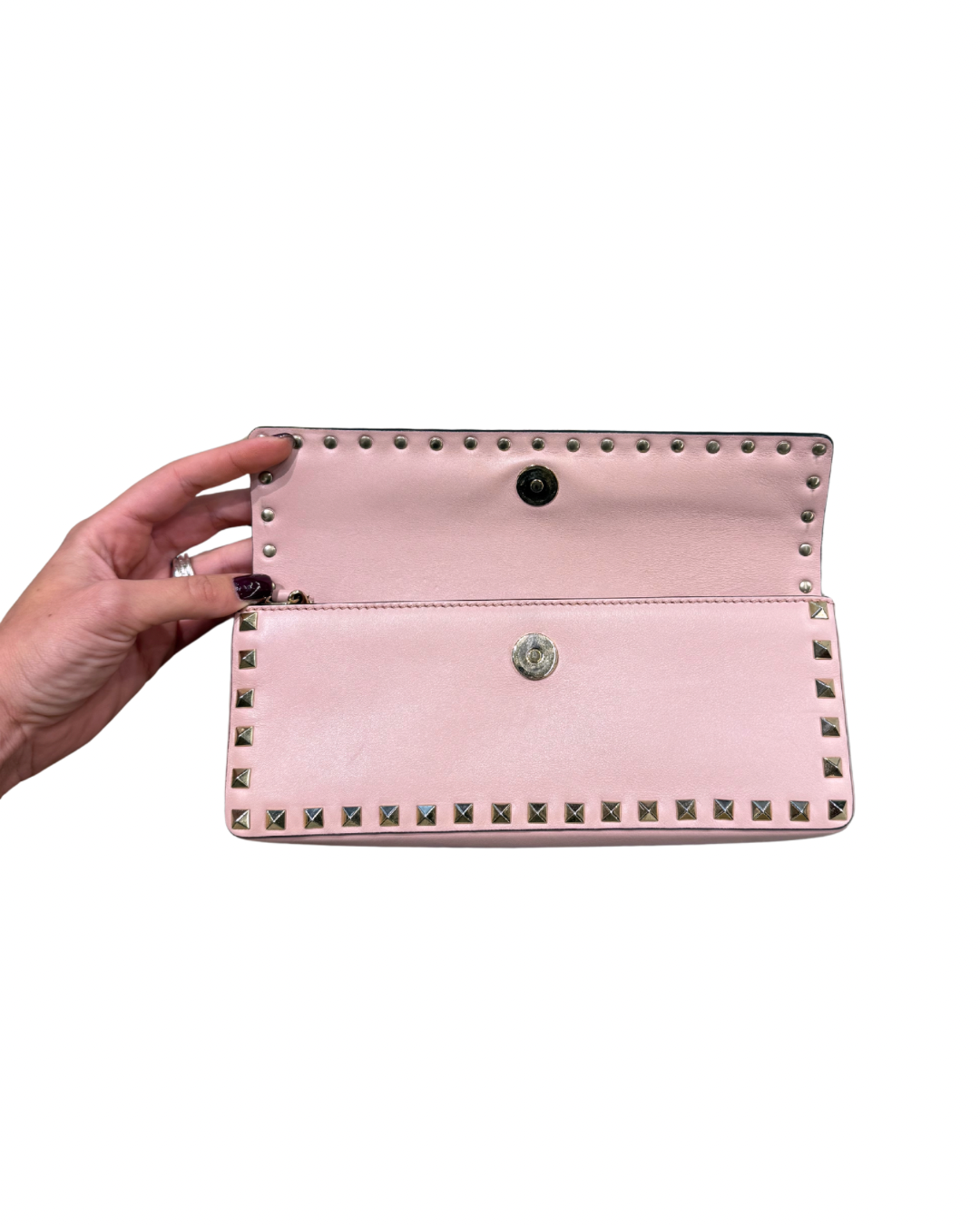 POCHETTE VALENTINO A MANO ROSA