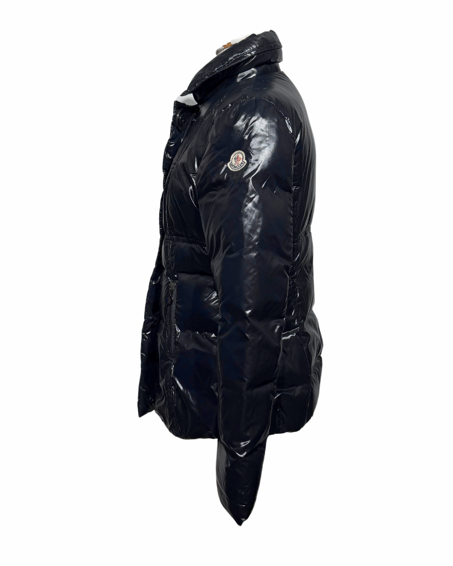 PIUMINO MONCLER NERO MAXI BOTTONI