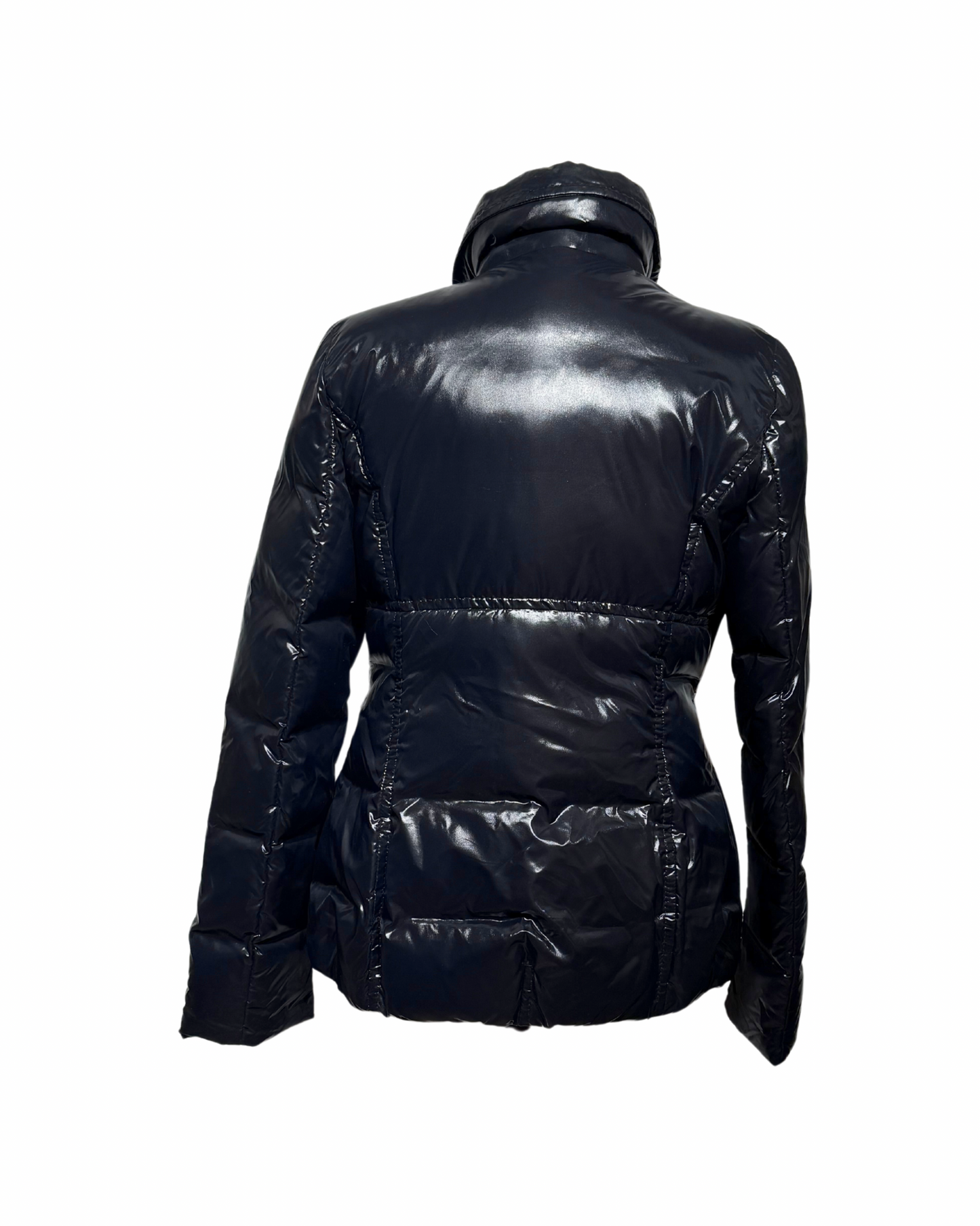 PIUMINO MONCLER NERO MAXI BOTTONI