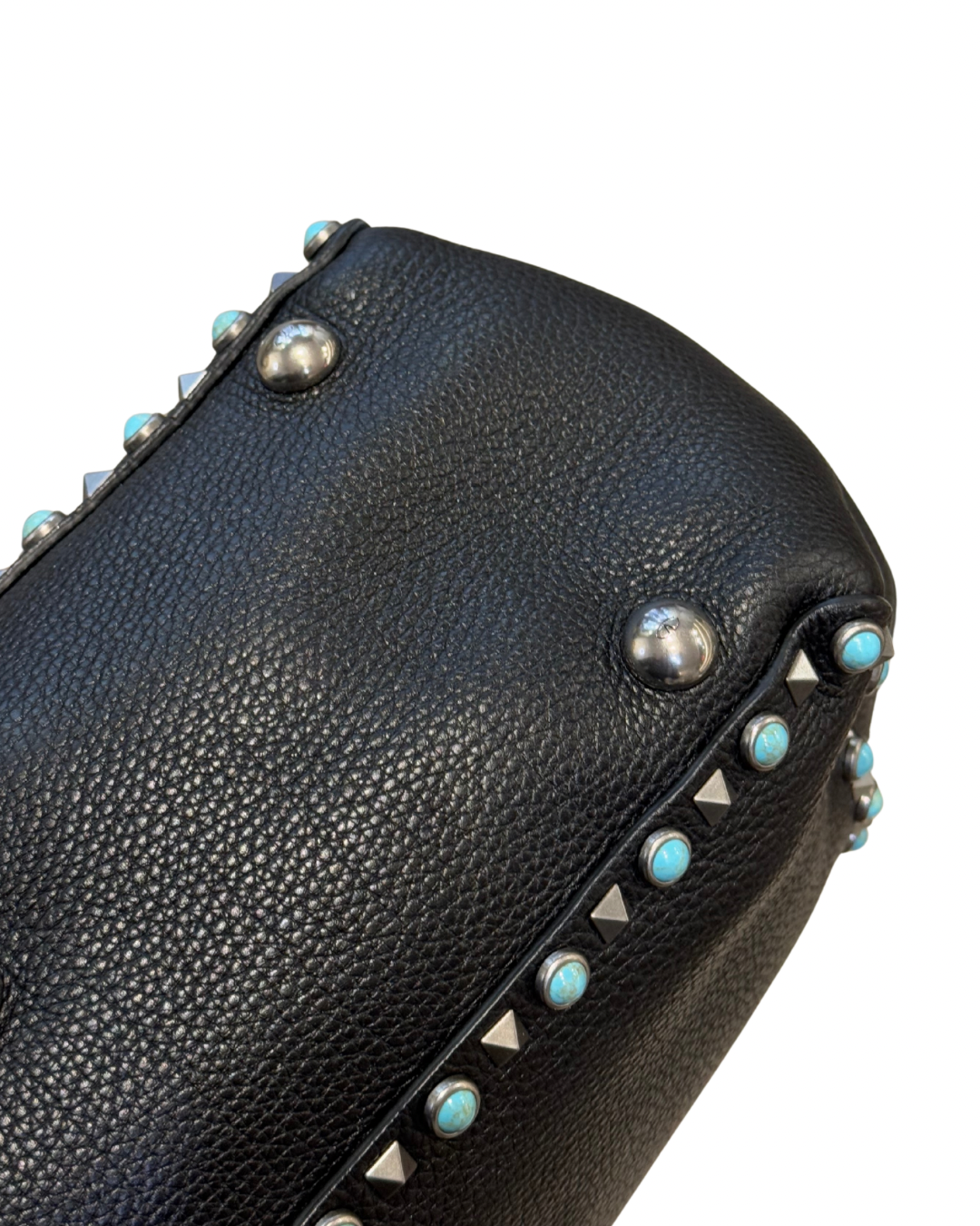 VALENTINO ROCKSTUD NERA BORCHIE TURCHESI