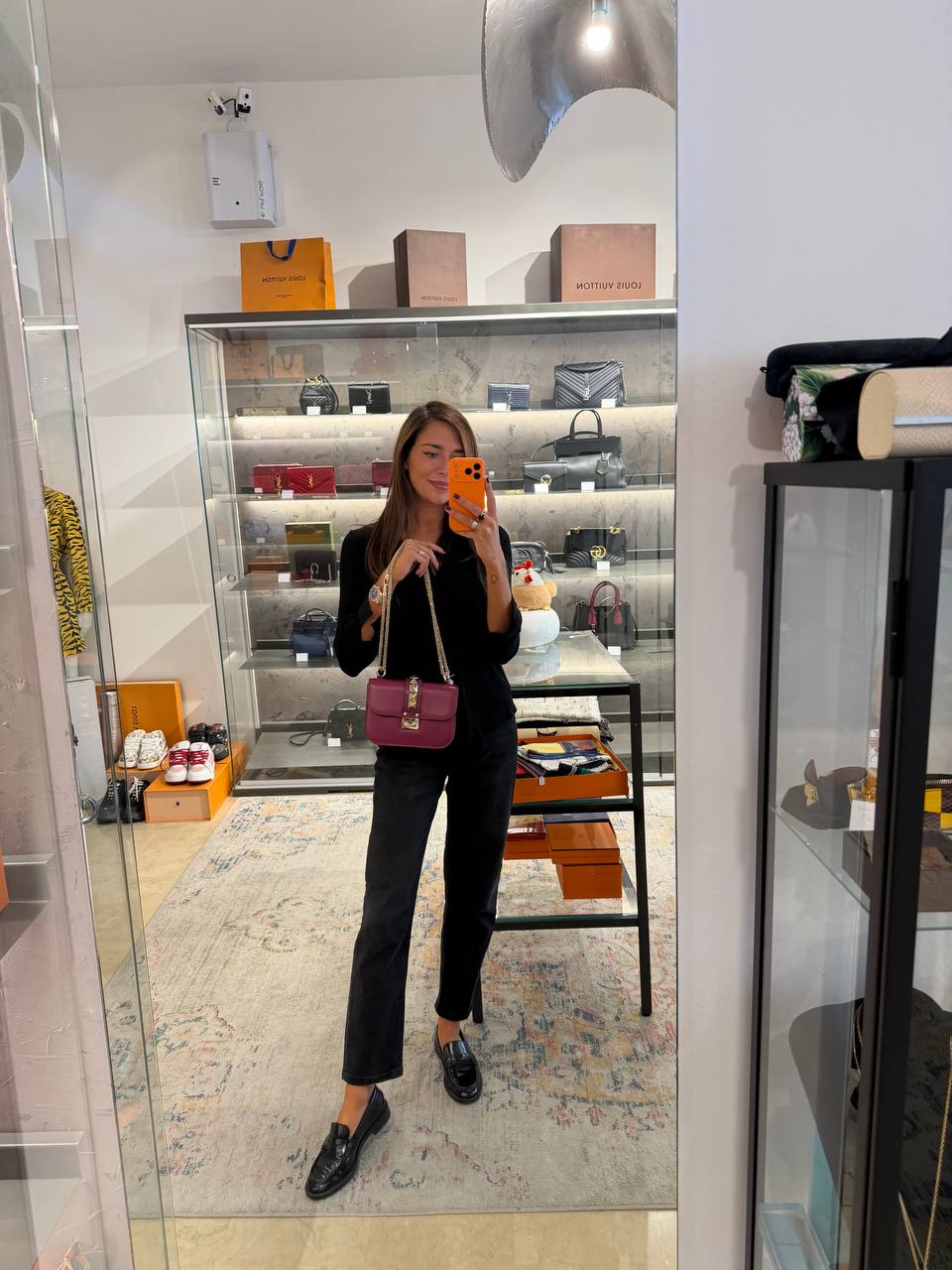 BORSA VALENTINO GARAVANI GLAM LOCK PRUGNA