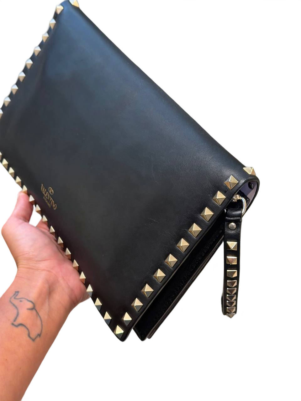 CLUTCH POCHETTE VALENTINO ROCKSTUD NERA