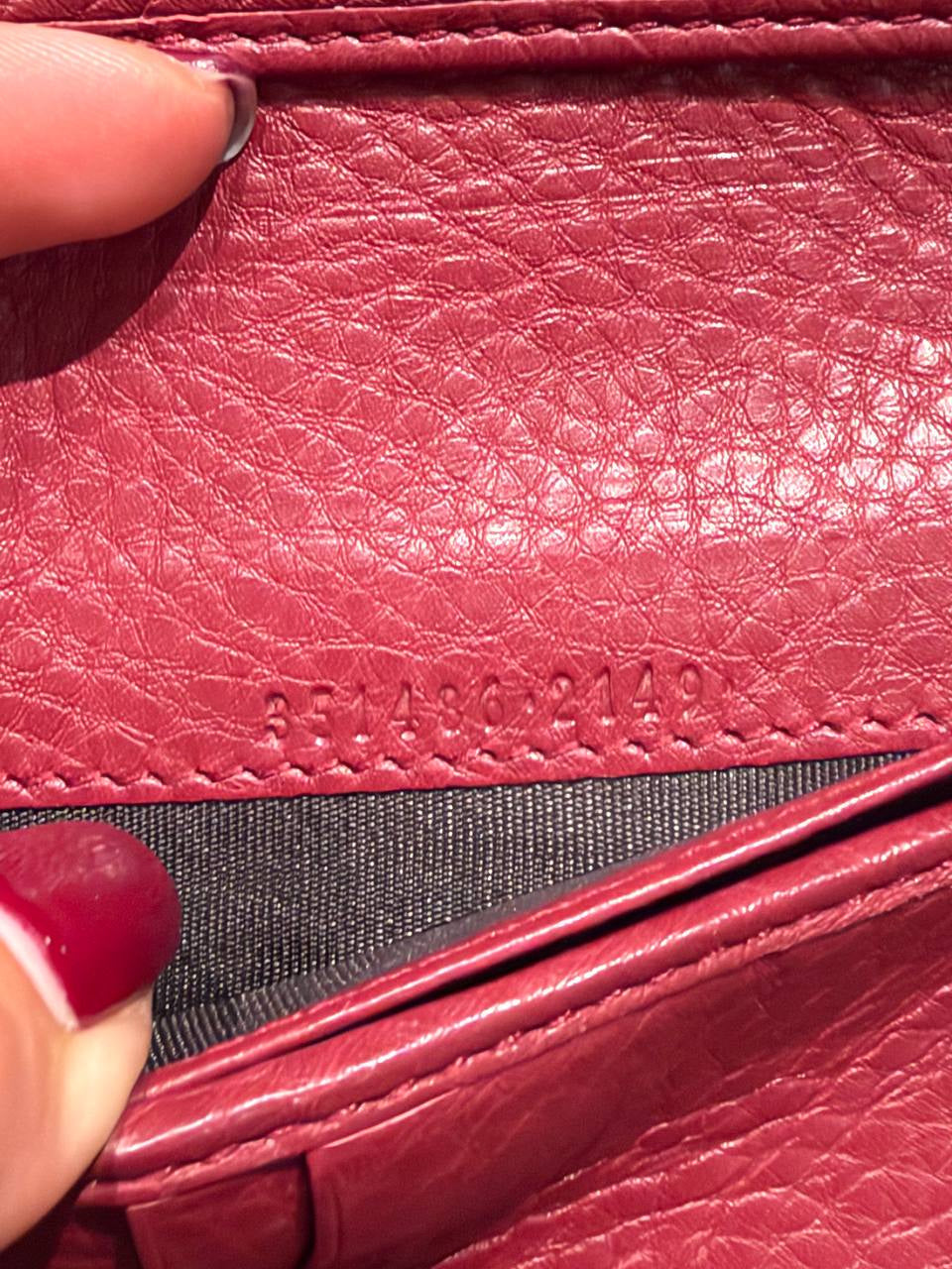 PORTAFOGLIO BLONDIE GUCCI PELLE ROSSO/ BORDEAUX