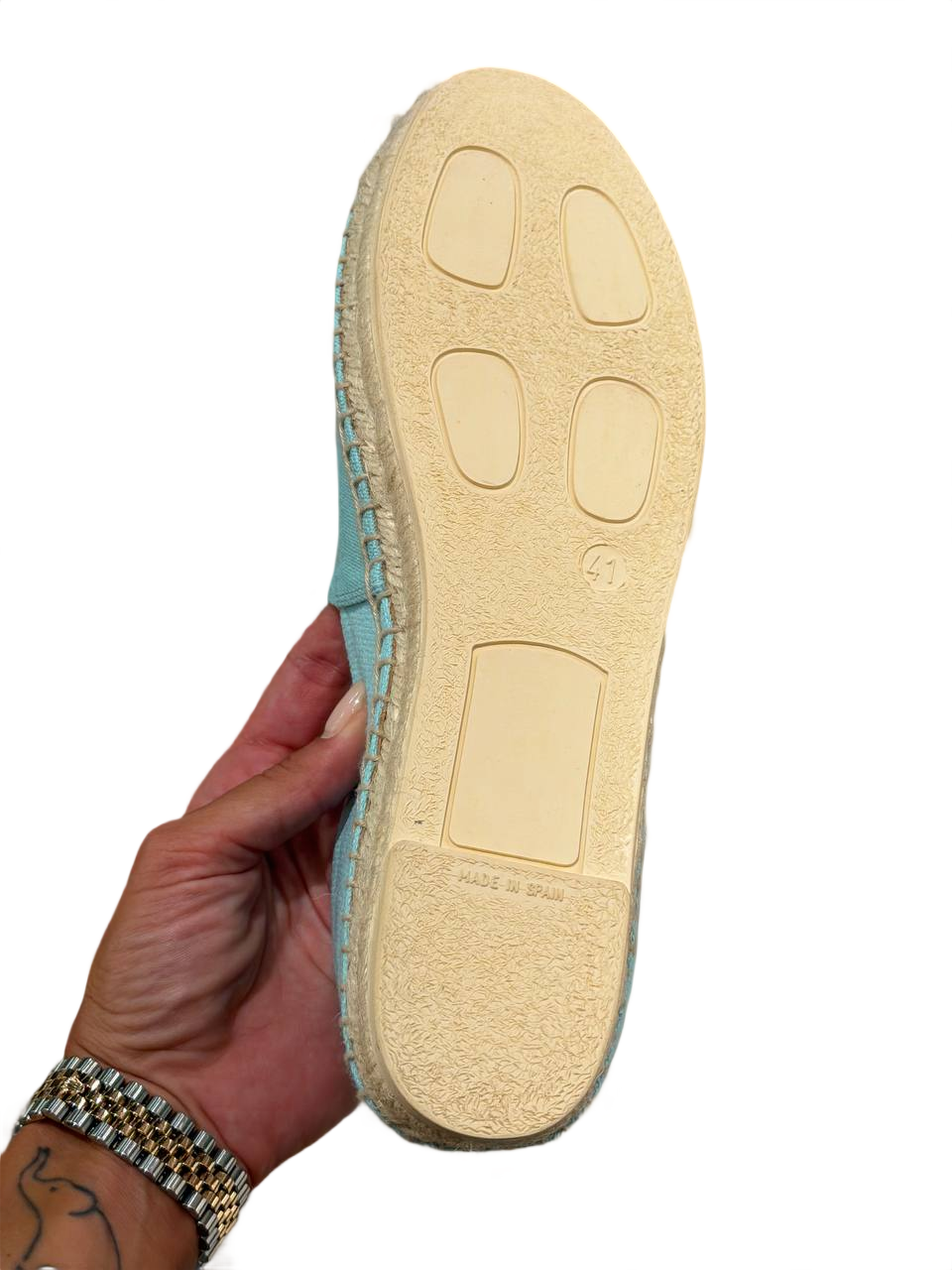 ESPADRILLAS KENZO PARIS TELA TURCHESE Nr 41