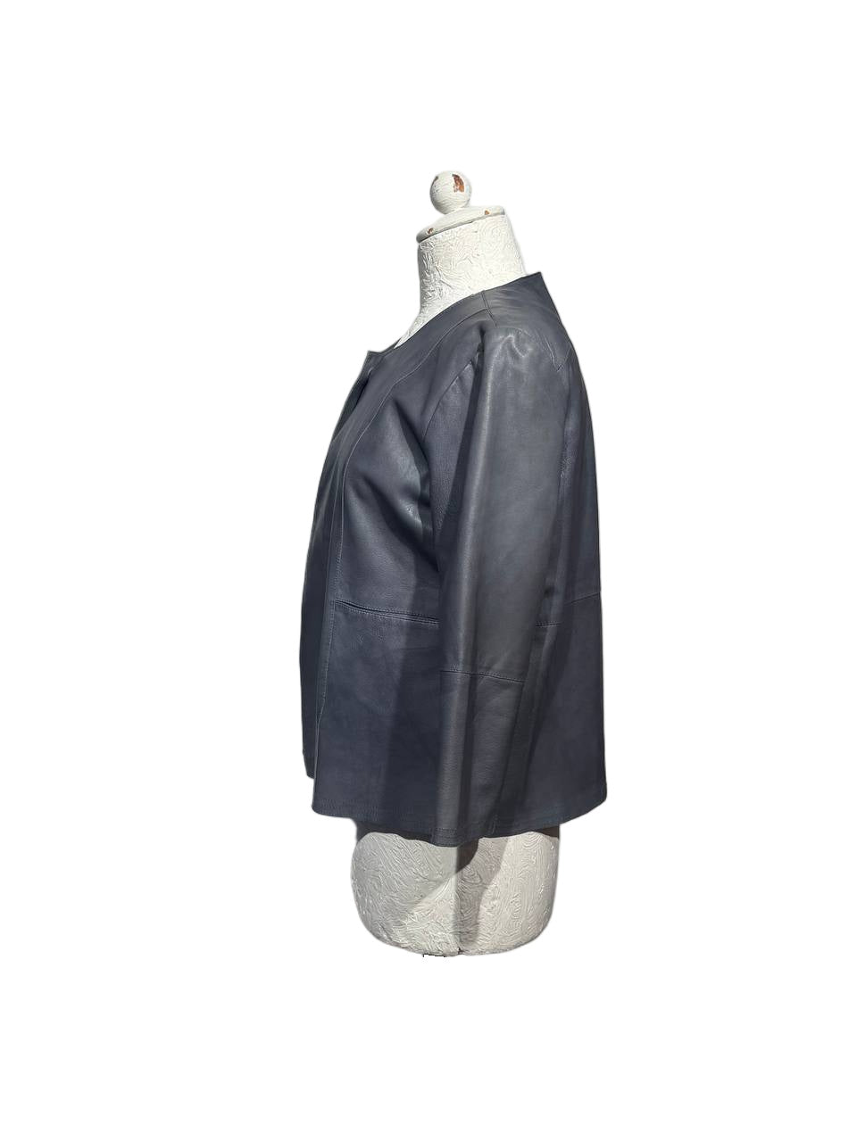 GIACCA PELLE S.W.O.R.D GOLD LIMITED EDITION GRIGIA Tg 42