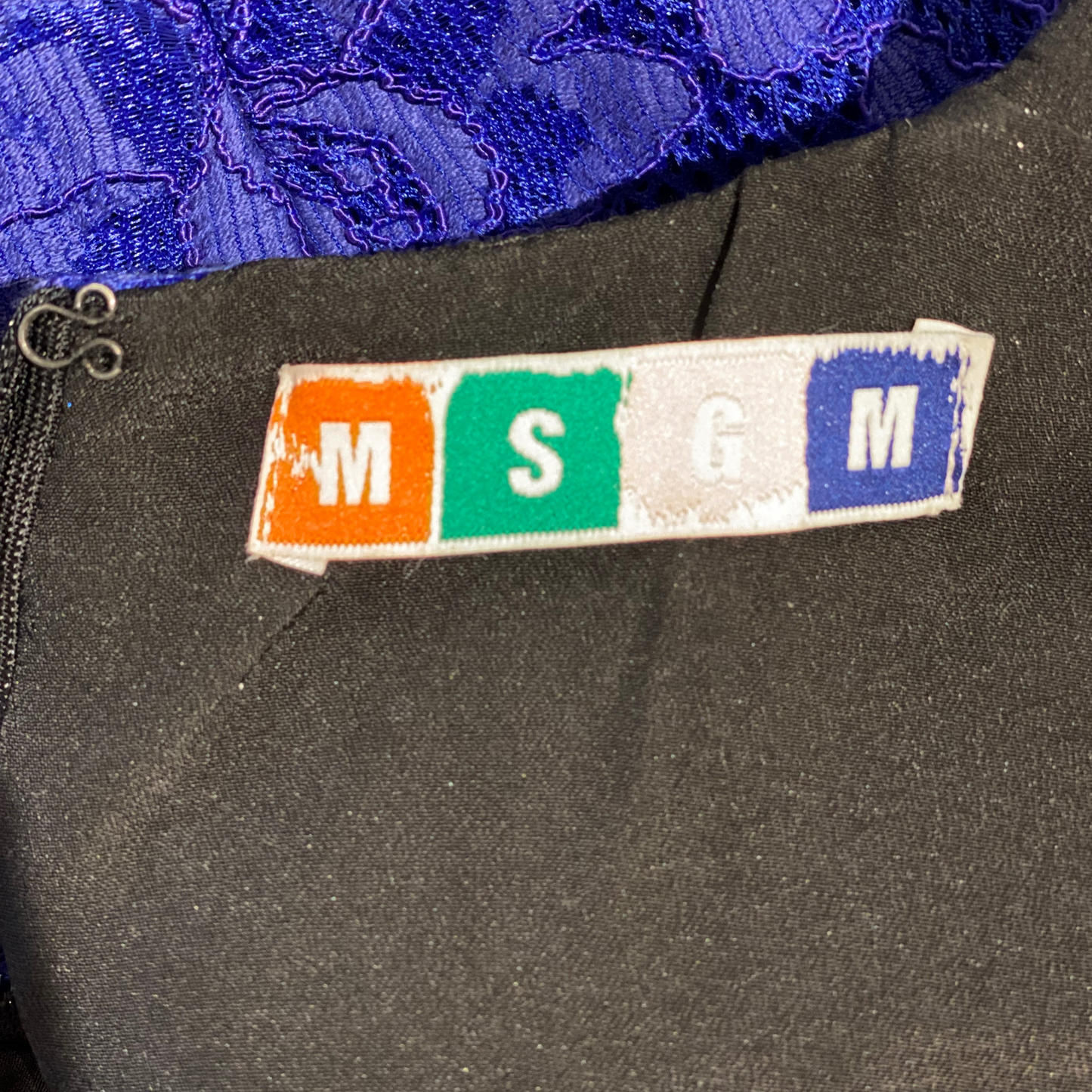 TUBINO MSGM BLU ELETTRICO