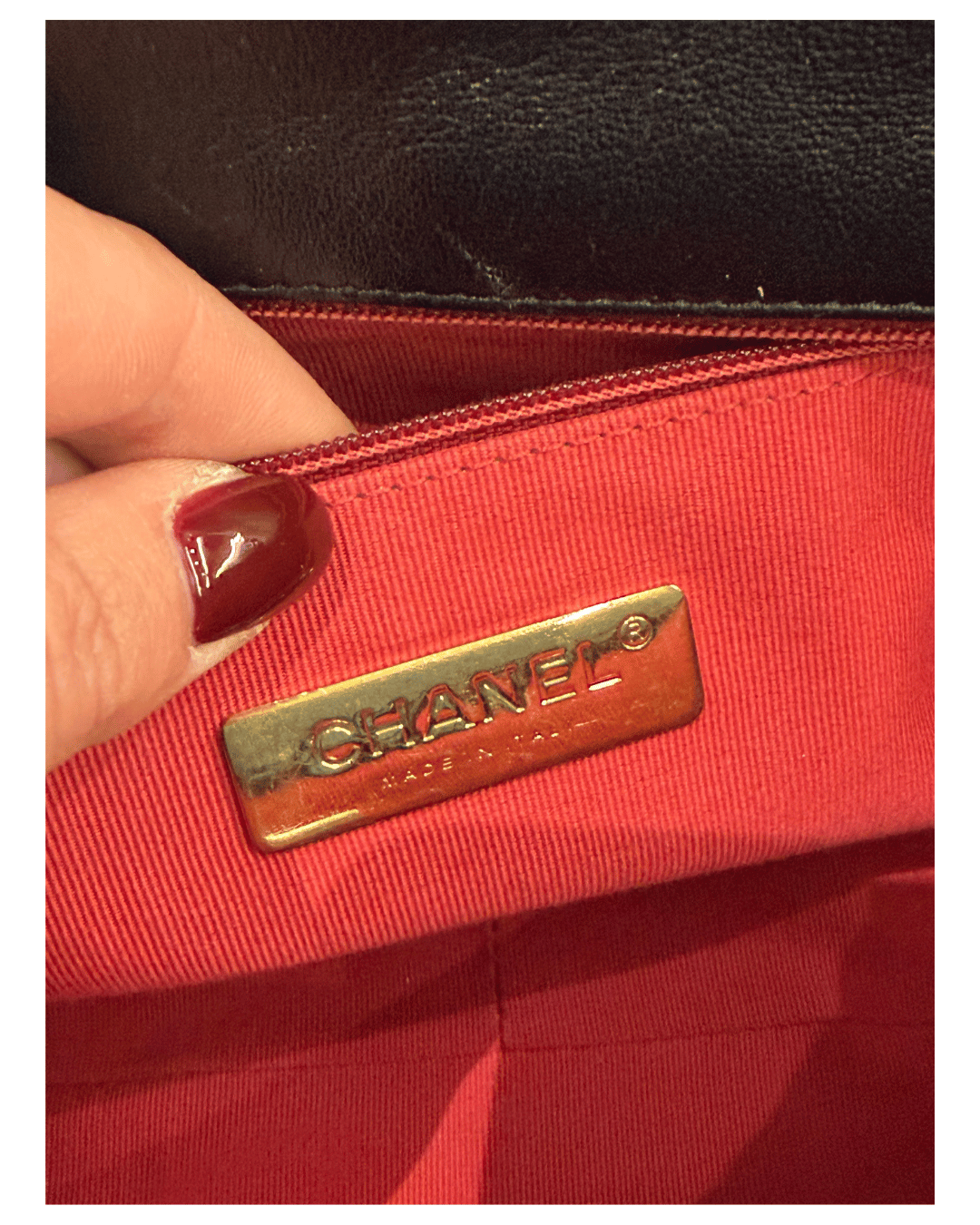 CHANEL 19 MISURA LARGE NERA