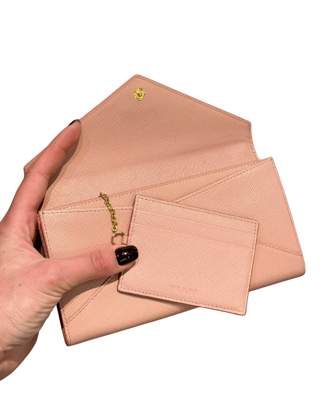 PORTAFOGLIO PRADA ROSA PELLE SAFFIANO