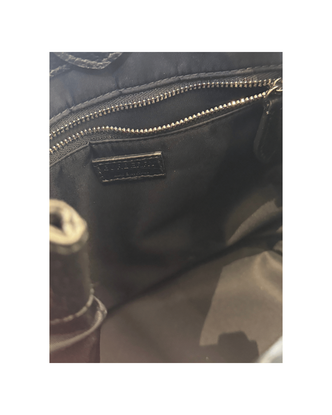 SECCHIELLO BURBERRY PELLE NERA