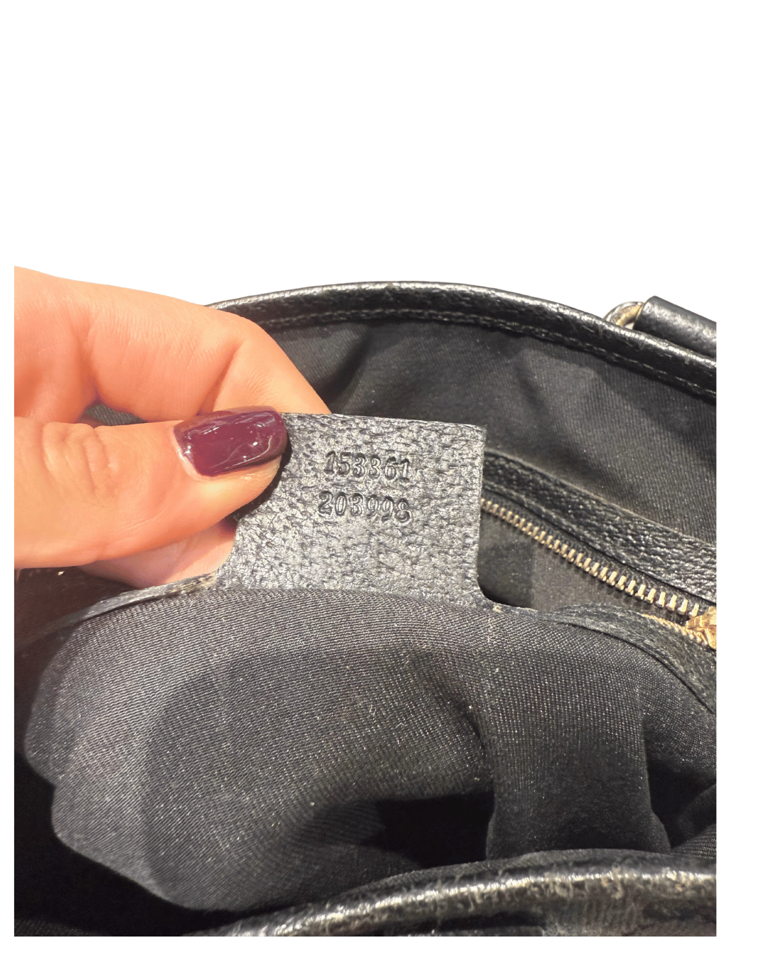 GUCCI SECCHIELLO TESSUTO NERO