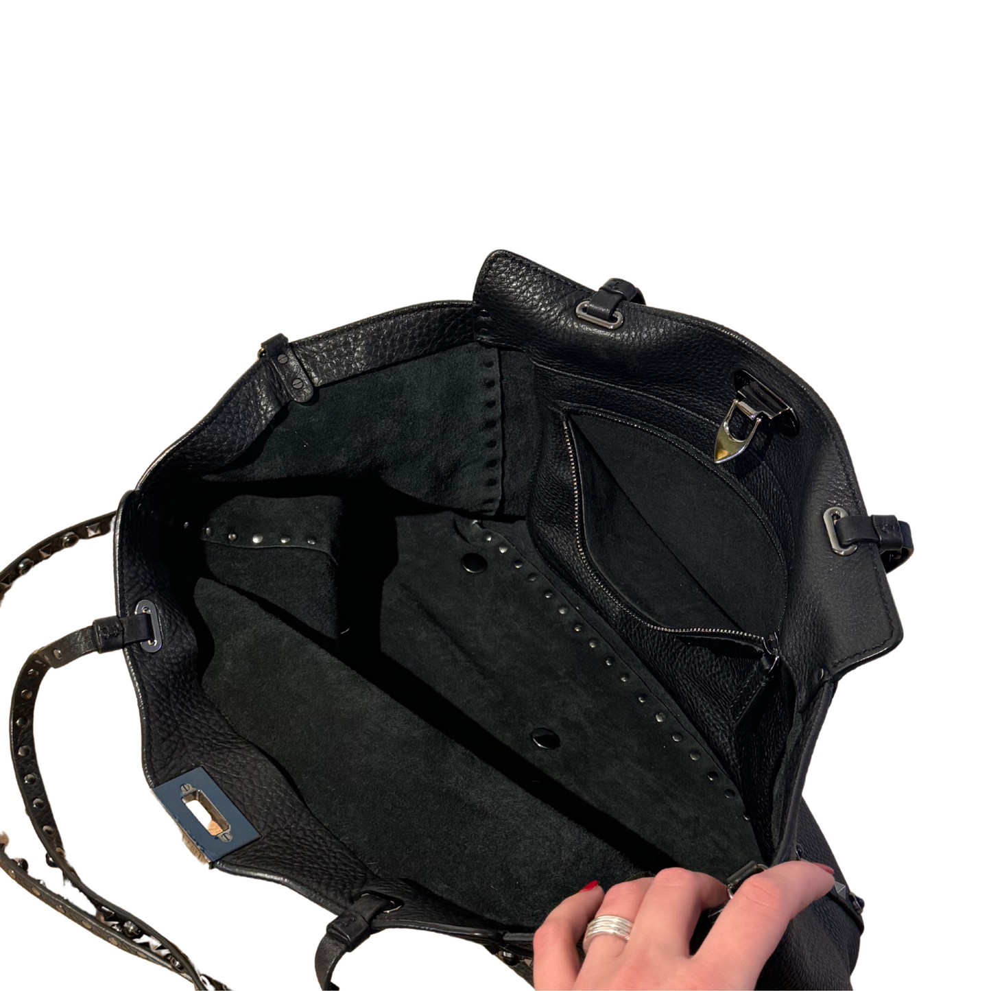 VALENTINO ROCKSTUD NERA PELLE