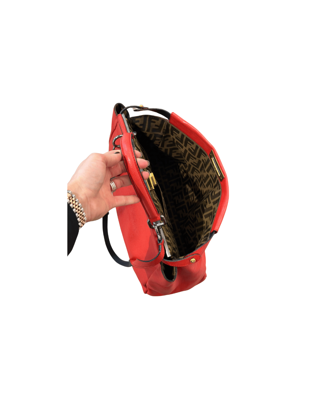 FENDI PEEKABOO CORALLO INTERNO FENDI ZUCCA