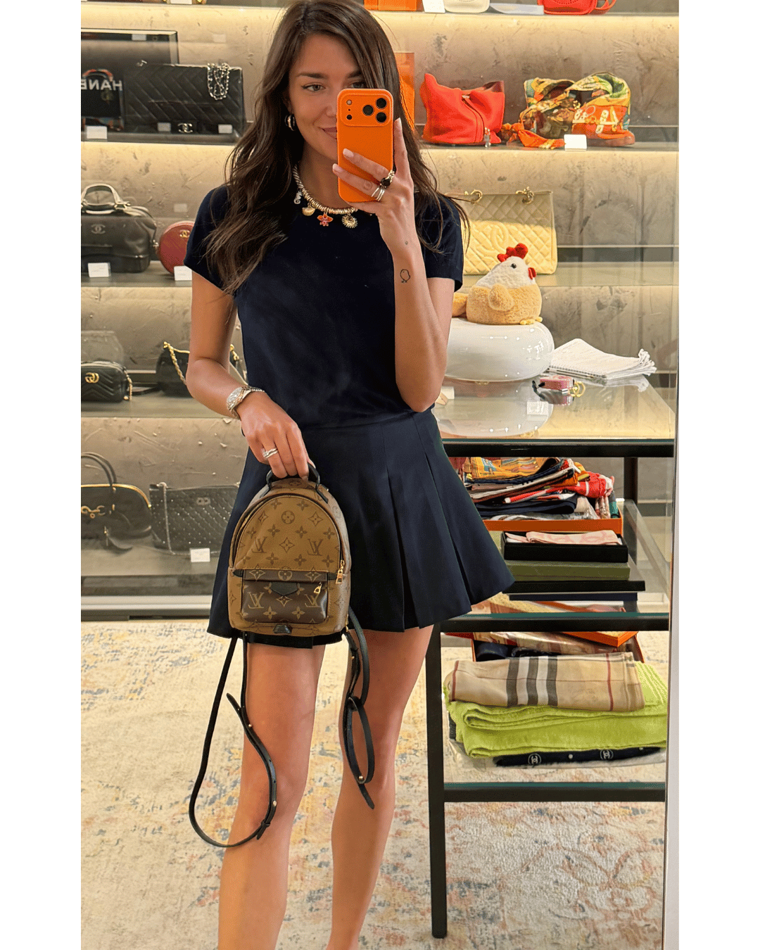 ZAINO MINI PALM SPRING MONOGRAM REVERSE LOUIS VUITTON