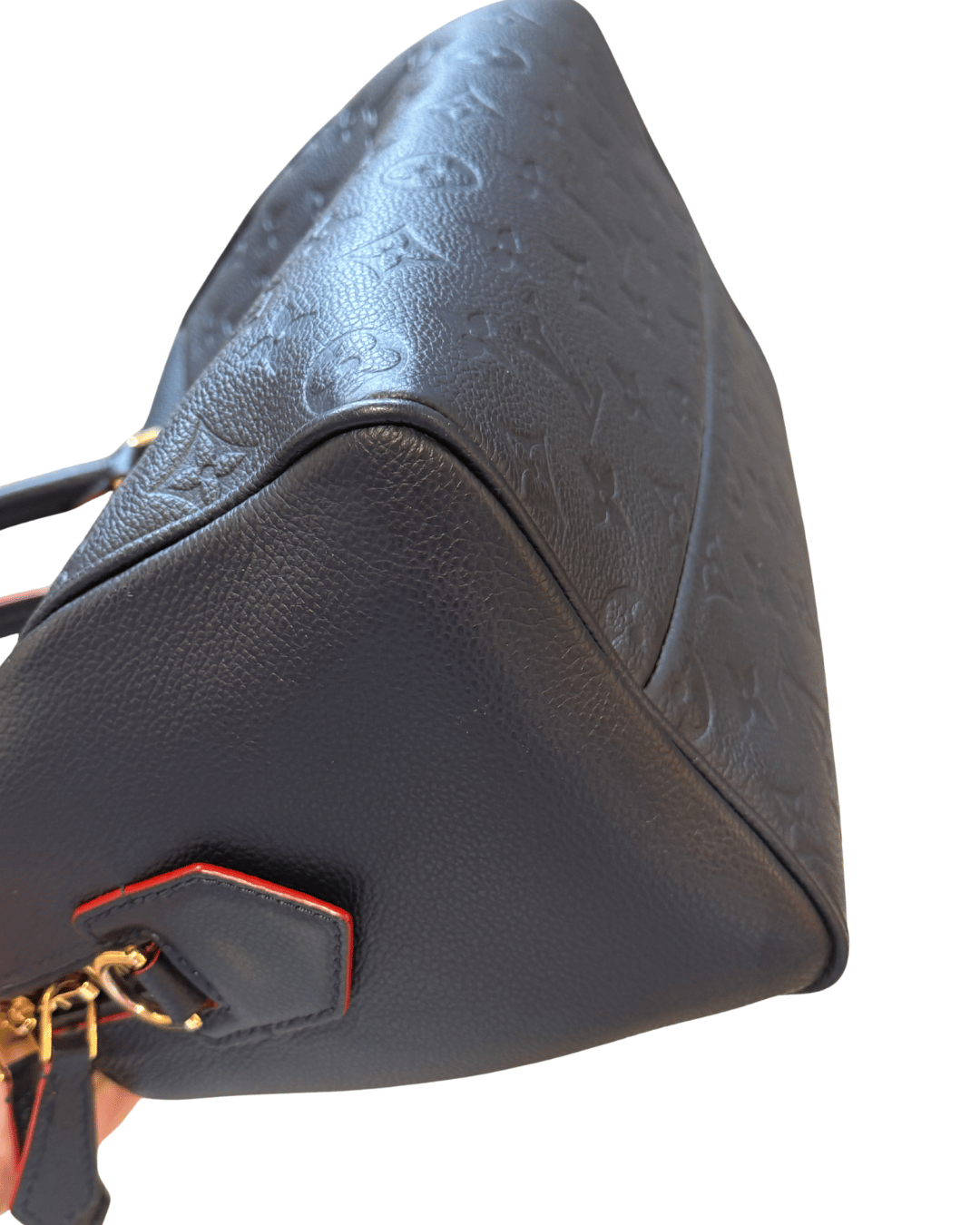SPEEDY BANDOULIERE PELLE BLU EMPREINTE LOUIS VUITTON