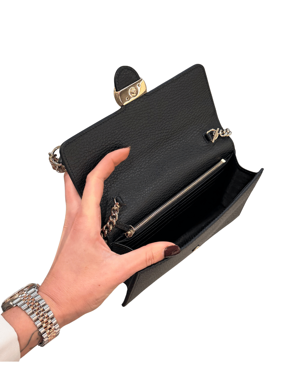 GUCCI SOHO WALLET ON CHAIN NERA