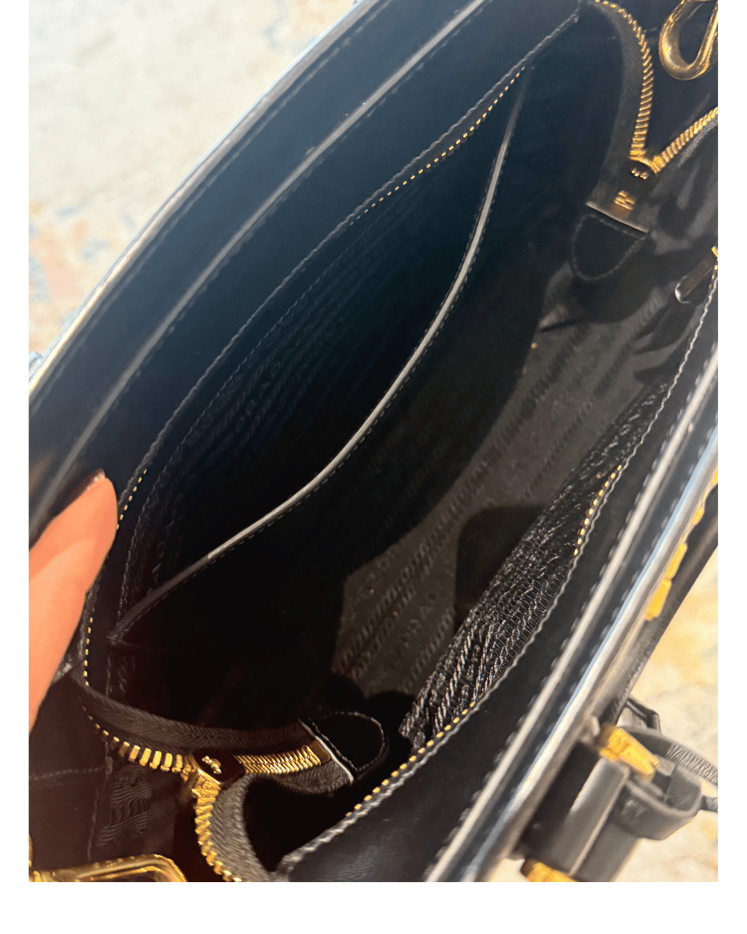 BORSA PRADA NERA IN PELLE