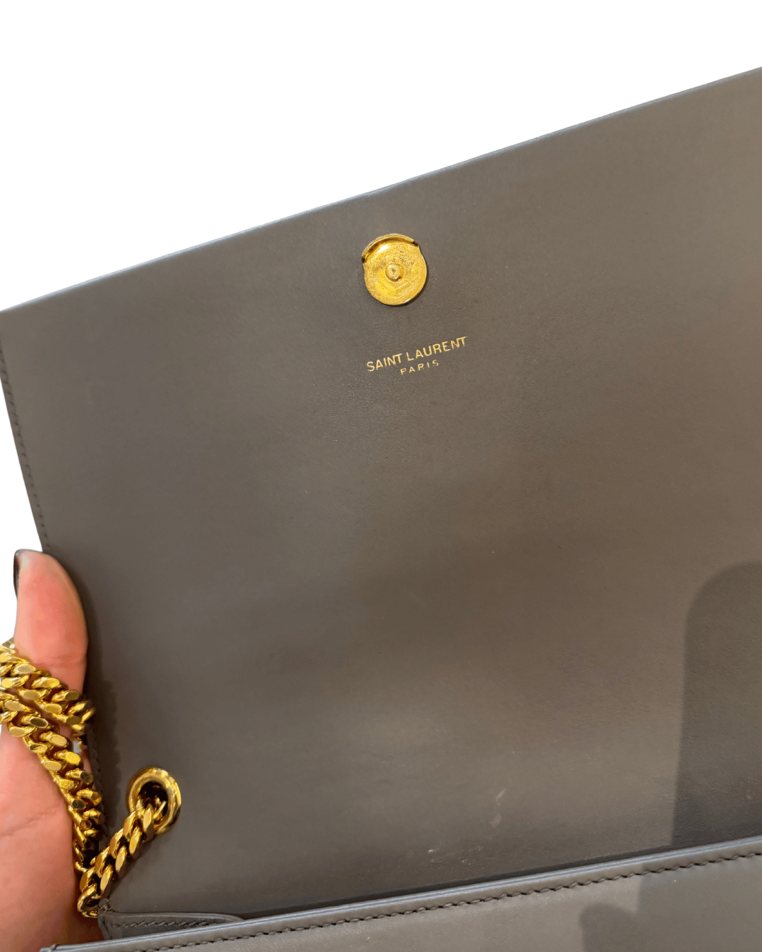 KATE MEDIA YSL PELLE LISCIA GRIGIA