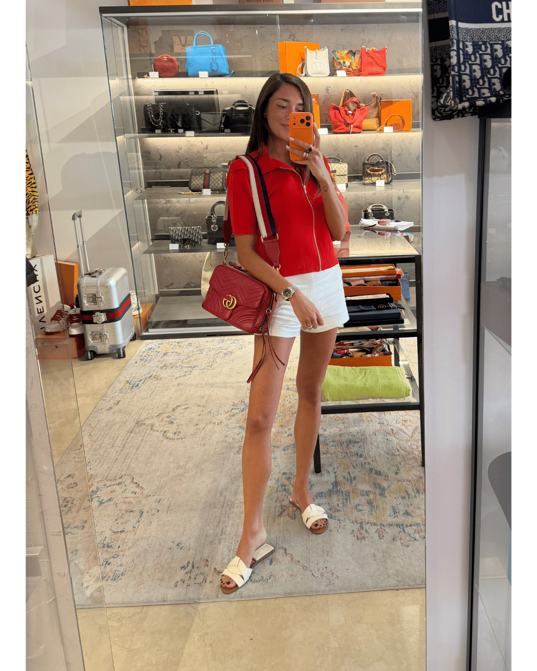GUCCI ROSSA MARMONT RETTANGOLARE