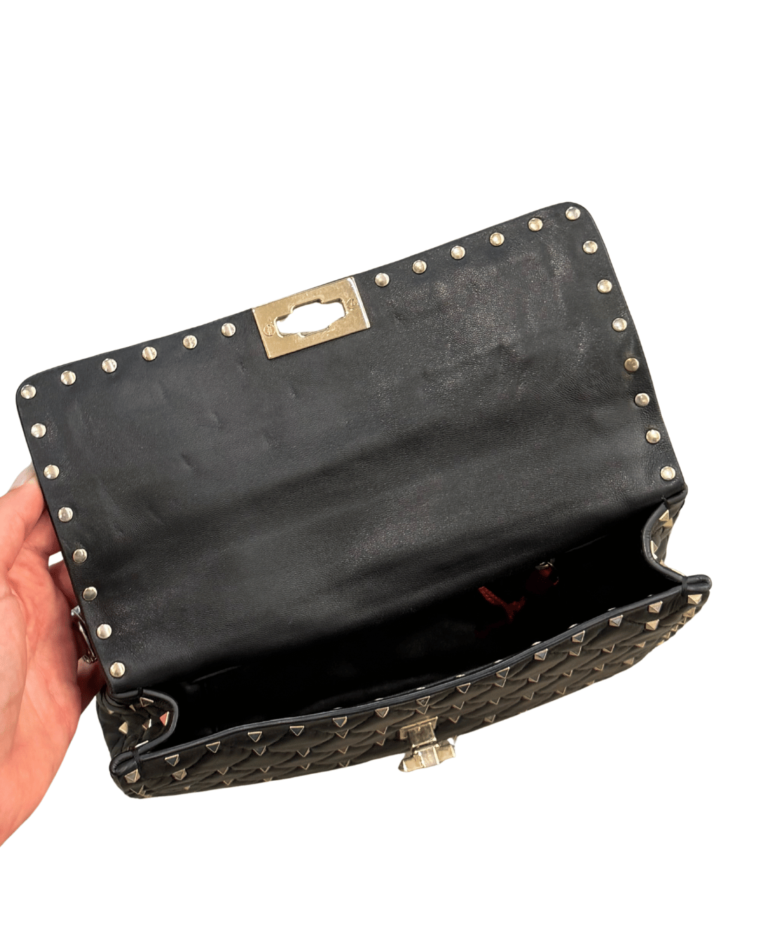 VALENTINO SPIKE MEDIA NERA