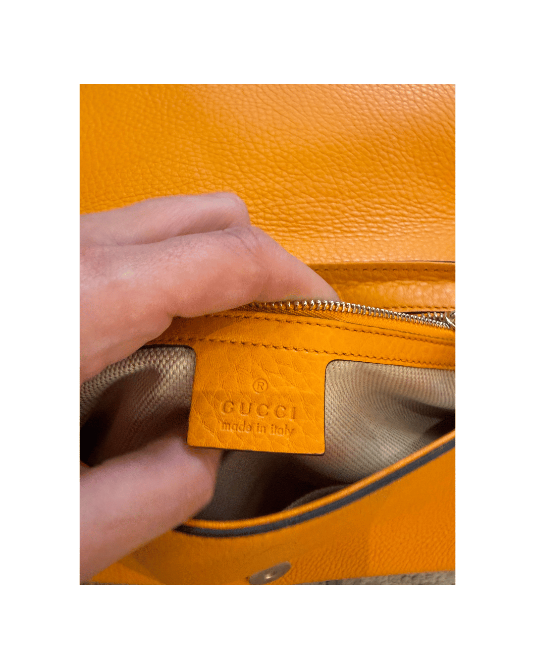 POCHETTE GUCCI SOHO ARANCIONE