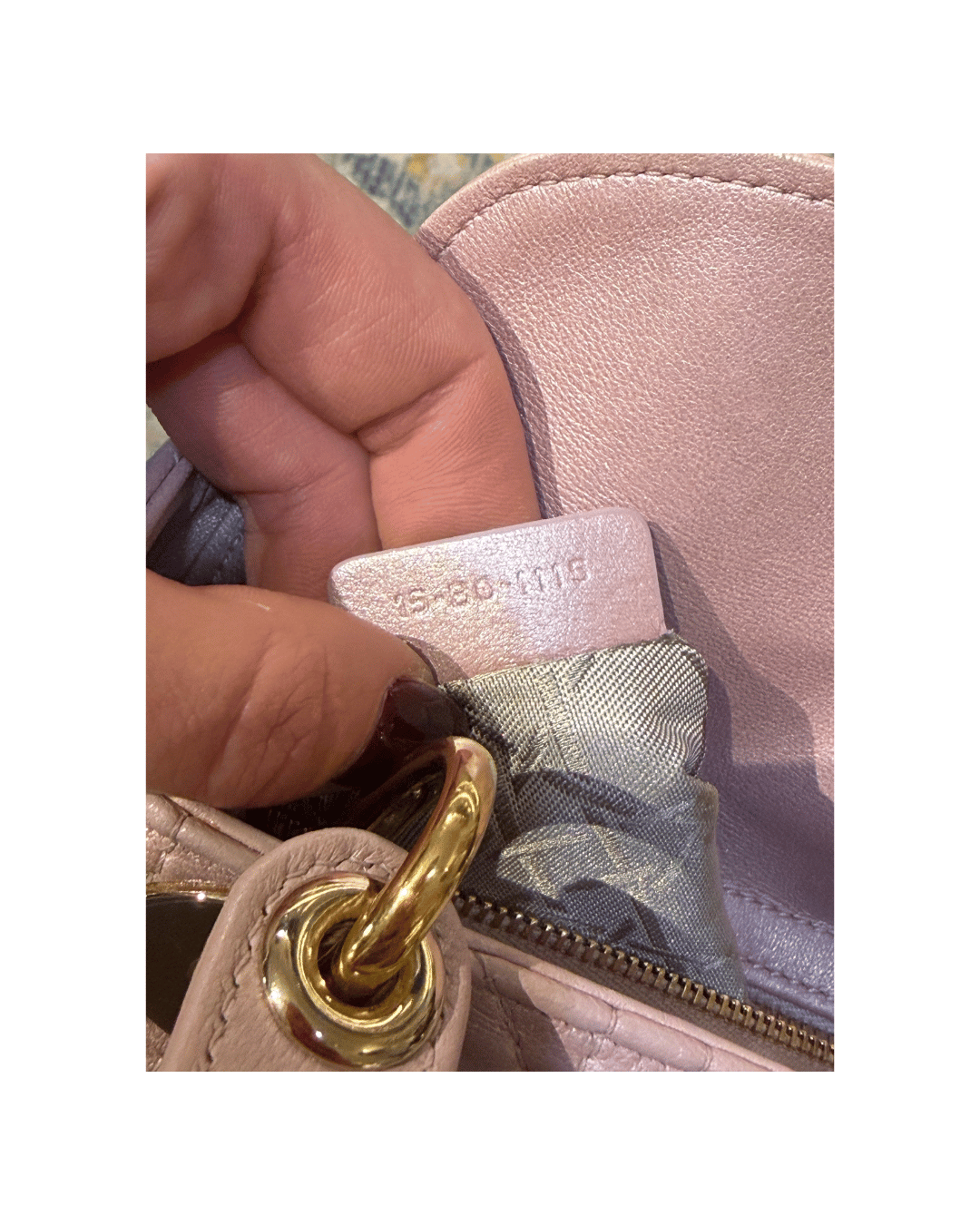 MINI LADY DIOR ROSA PERLA