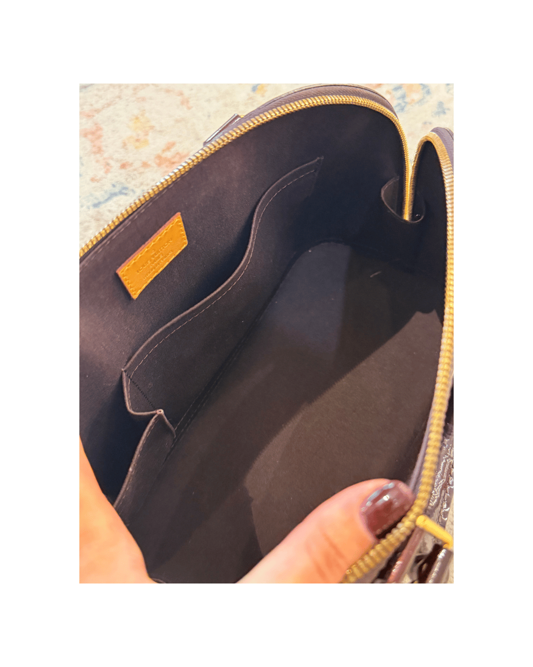 ALMA PM LOUIS VUITTON VERNIS BORDEAUX/MARRONE